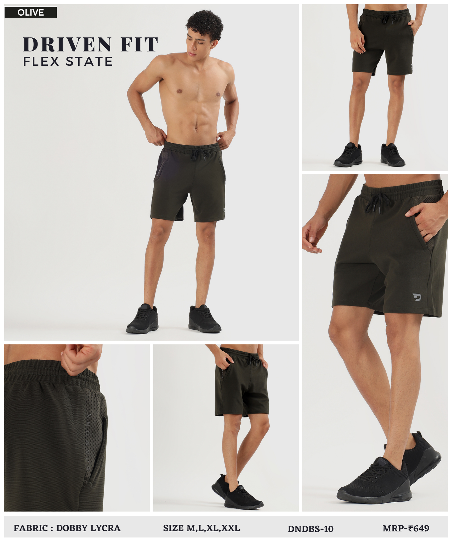 Training Shorts - Imported Dobby Lycra (GSM 260)