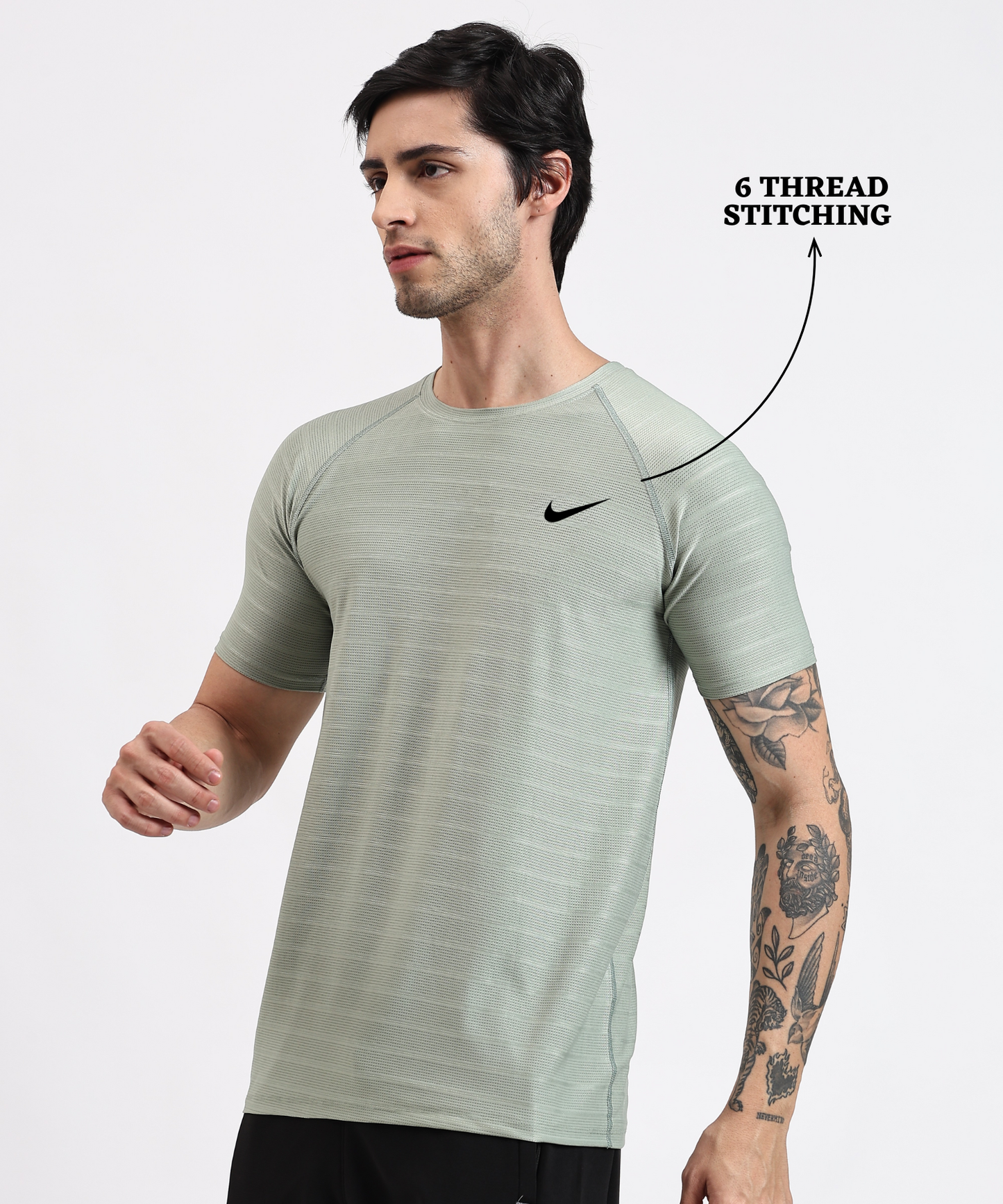 Pin Point Knit Mess Lycra T-shirts