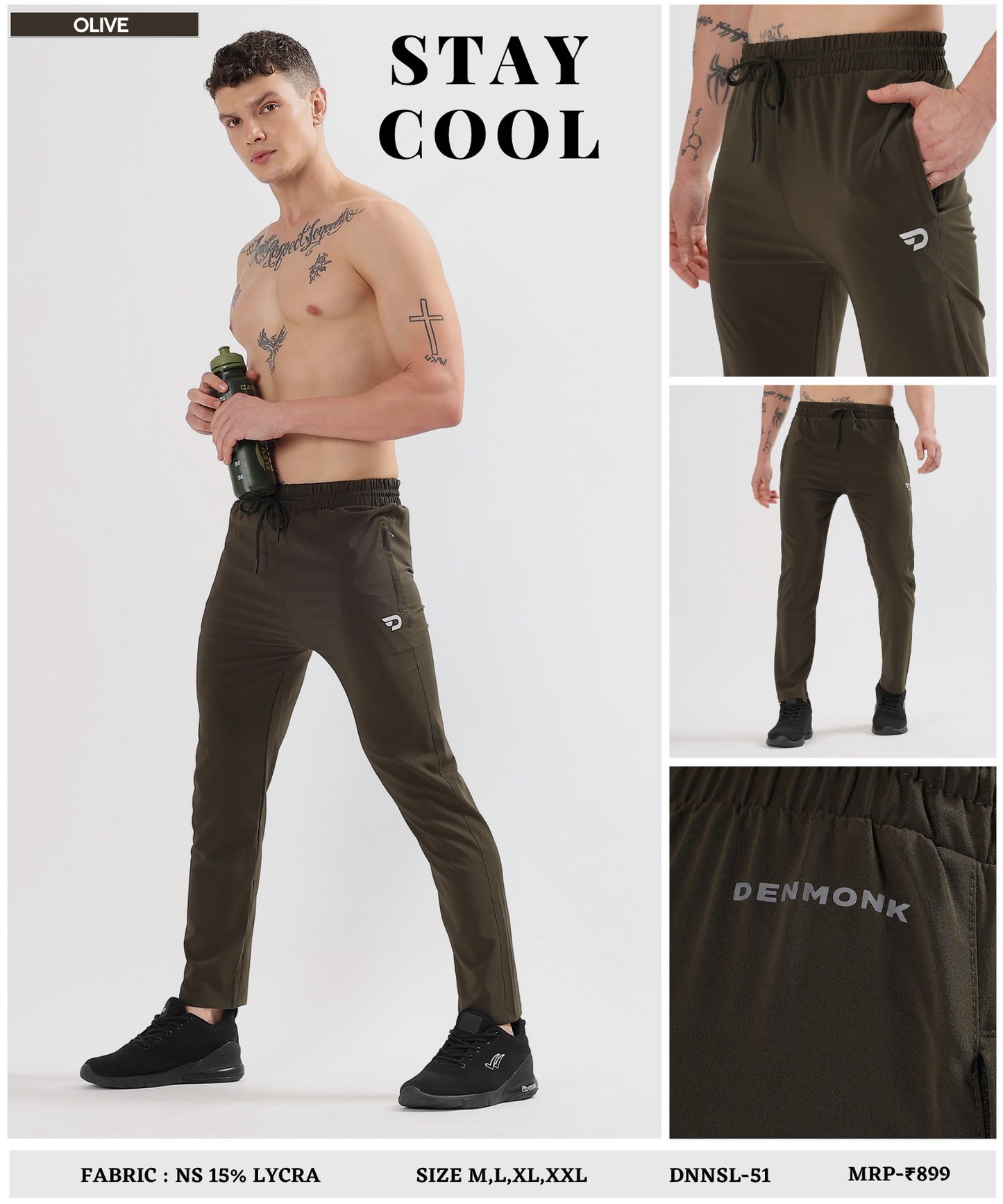 ActiveFlex Trackpant – Imported Ns Parachute Lycra (145 GSM, 15% Lycra)