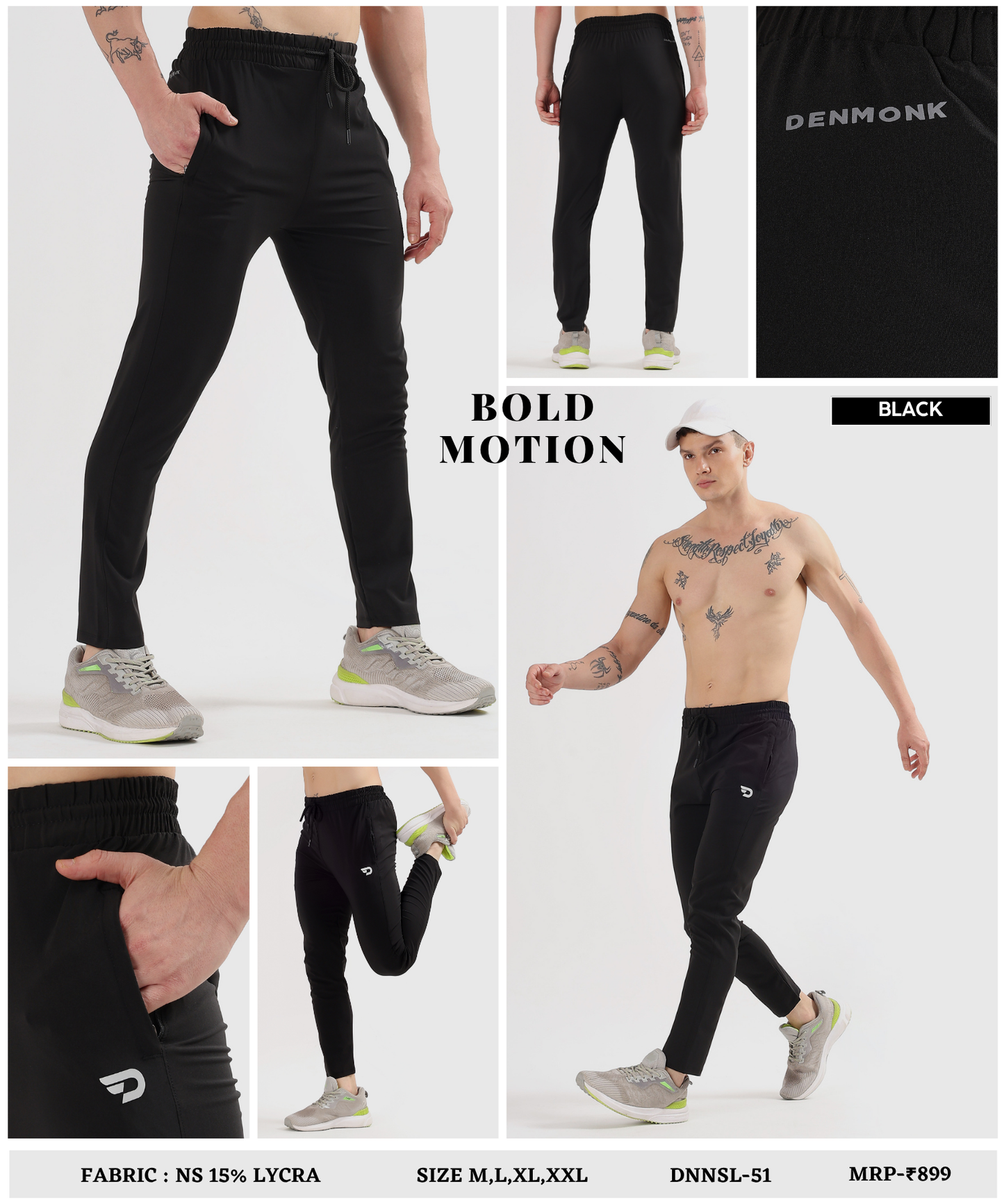 ActiveFlex Trackpant – Imported Ns Parachute Lycra (145 GSM, 15% Lycra)