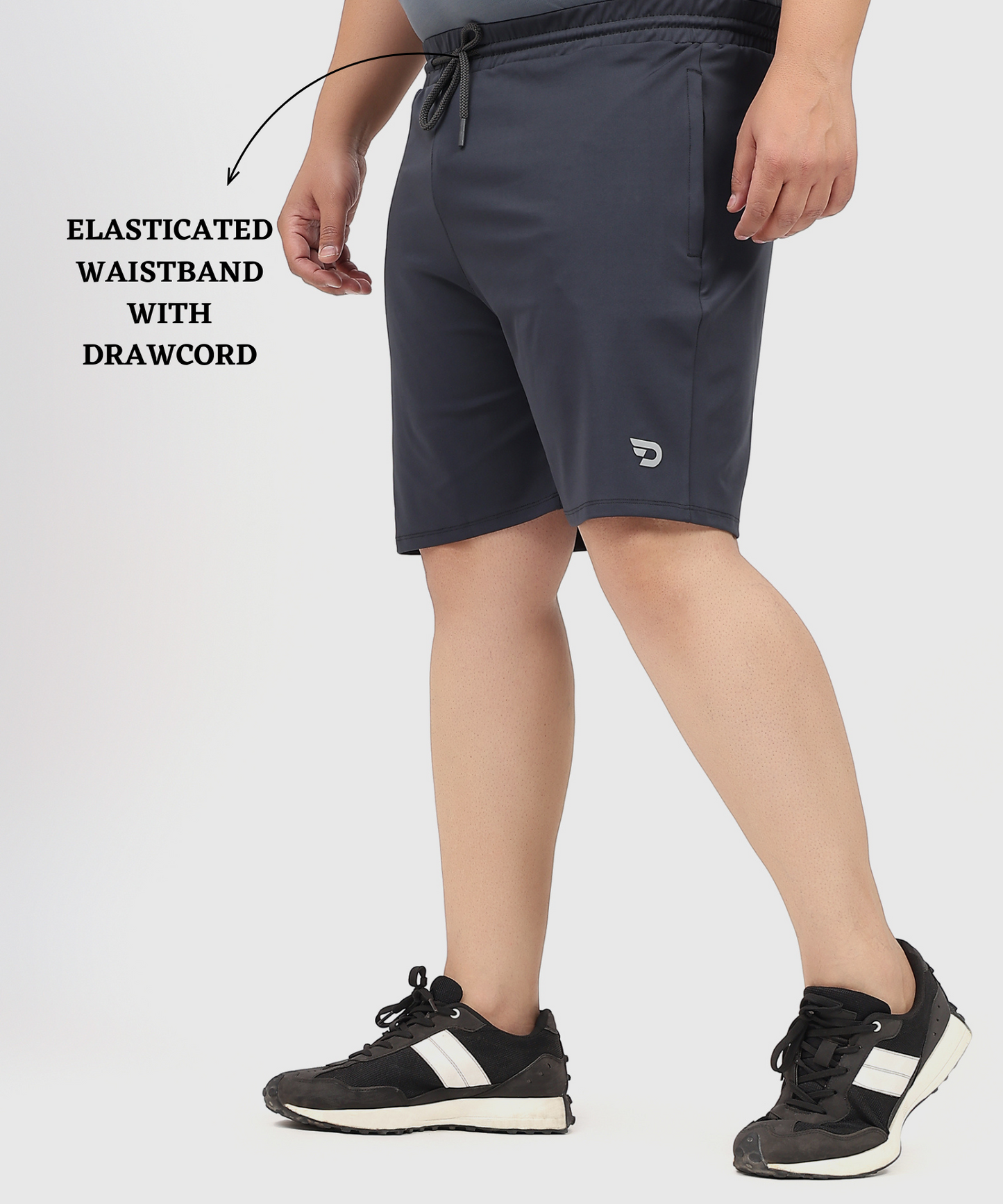 Plus Active Shorts - Imported 4way Taiwan Lycra (Plus Size Shorts)