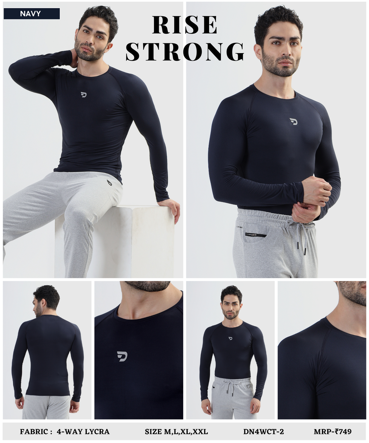 RaglanFit – Imported 4-Way Taiwan Lycra (180 GSM) Full Sleeves