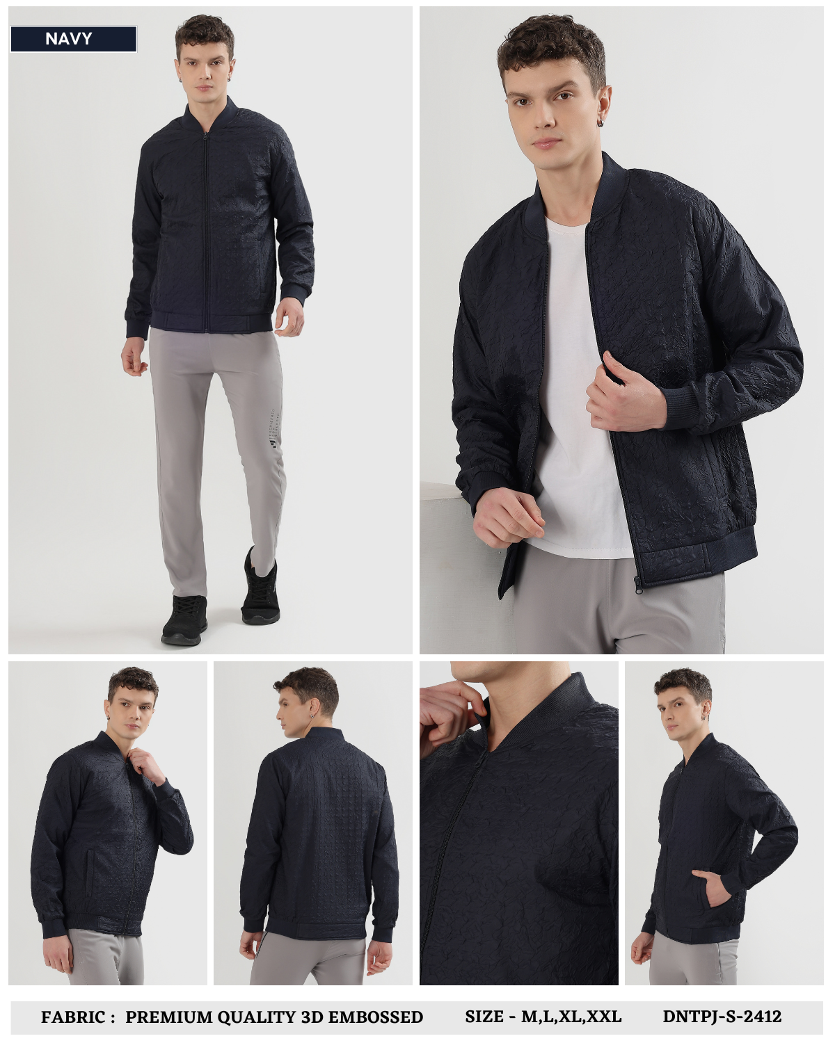 Imported Premium Quality 3D EMBOSSED Windcheater