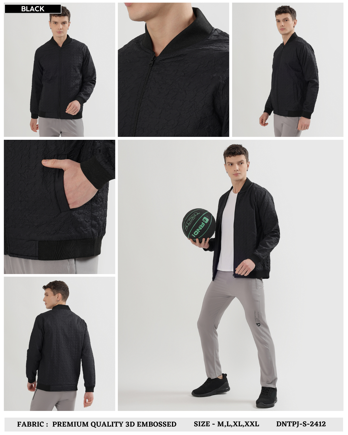 Imported Premium Quality 3D EMBOSSED Windcheater