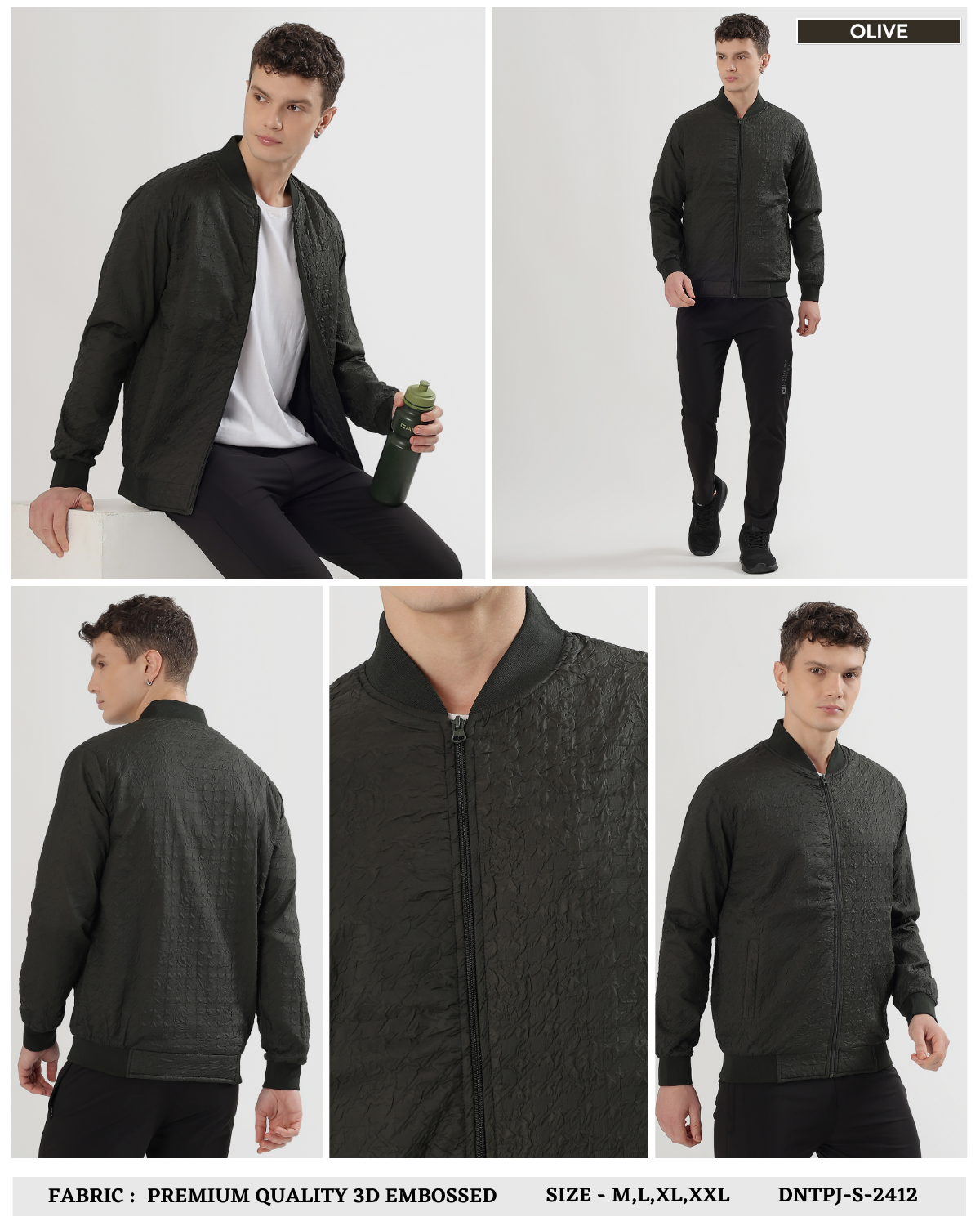 Imported Premium Quality 3D EMBOSSED Windcheater