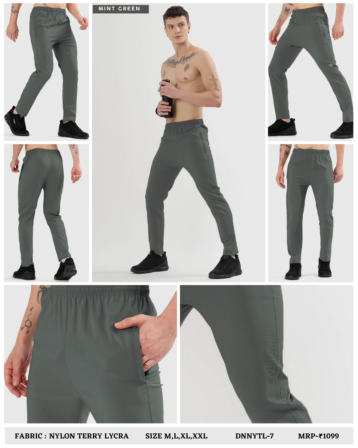 Imported Nylon Terry Lycra Trackpant (GSM 180-190)|DOD