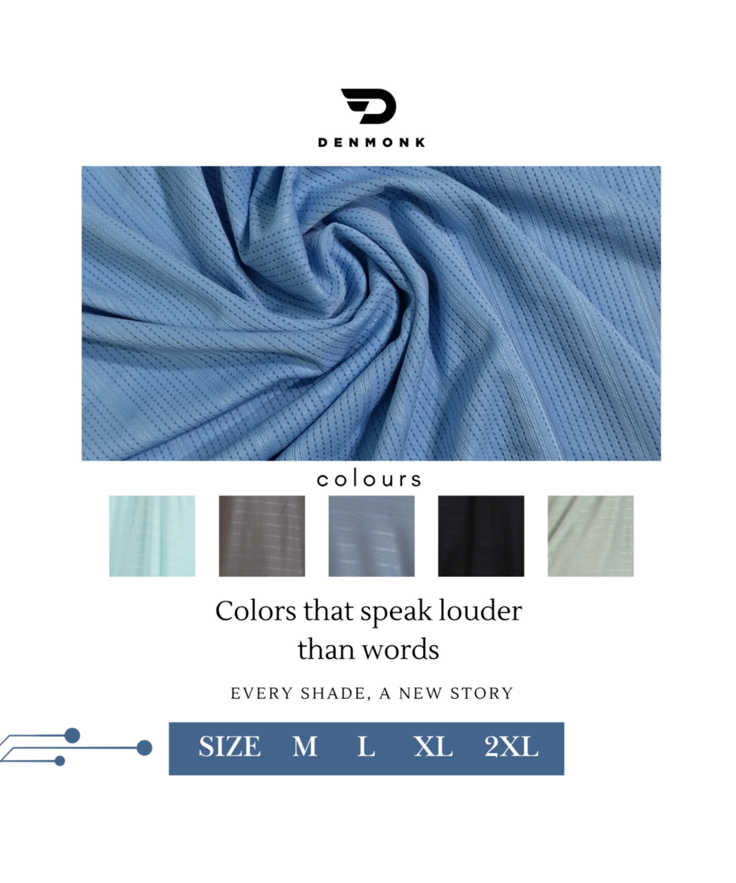 Pin Point Knit Lycra 6 Thread Stitching T-shirts