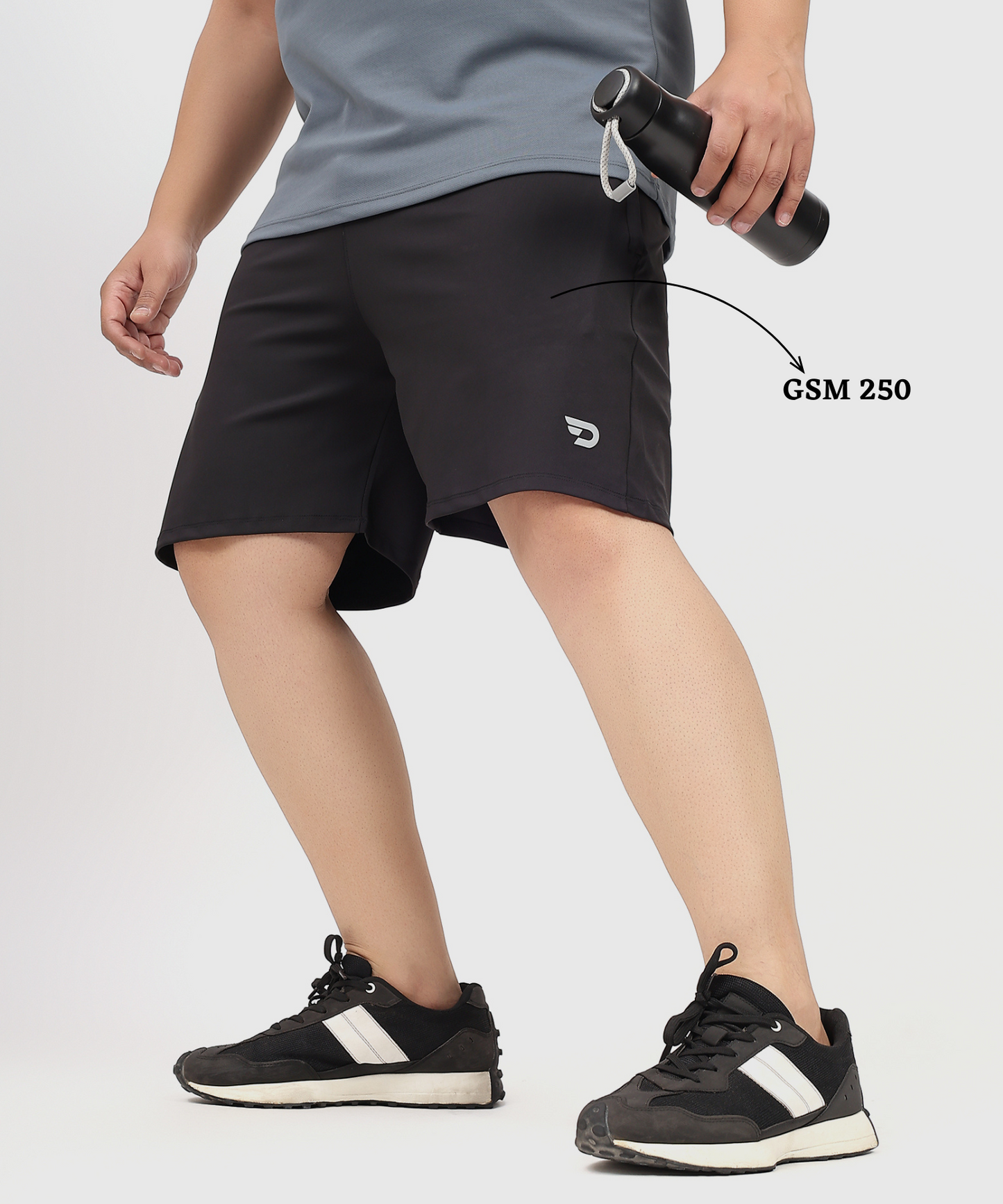 Plus Active Shorts - Imported 4way Taiwan Lycra (Plus Size Shorts)