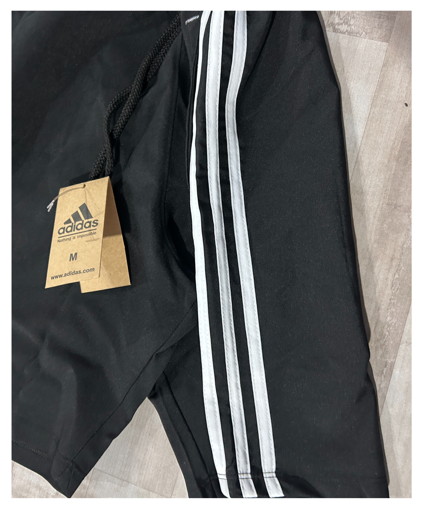 Imported Ns Parachute Lycra Shorts (15% Lycra 130 GSM) | With 3 Strip Design