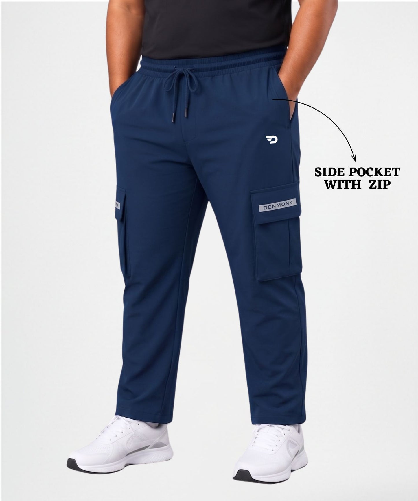 Cargo Style Trackpant – Imported Ns Parachute Lycra Plus Size Cargo (145 GSM, 20% Lycra)