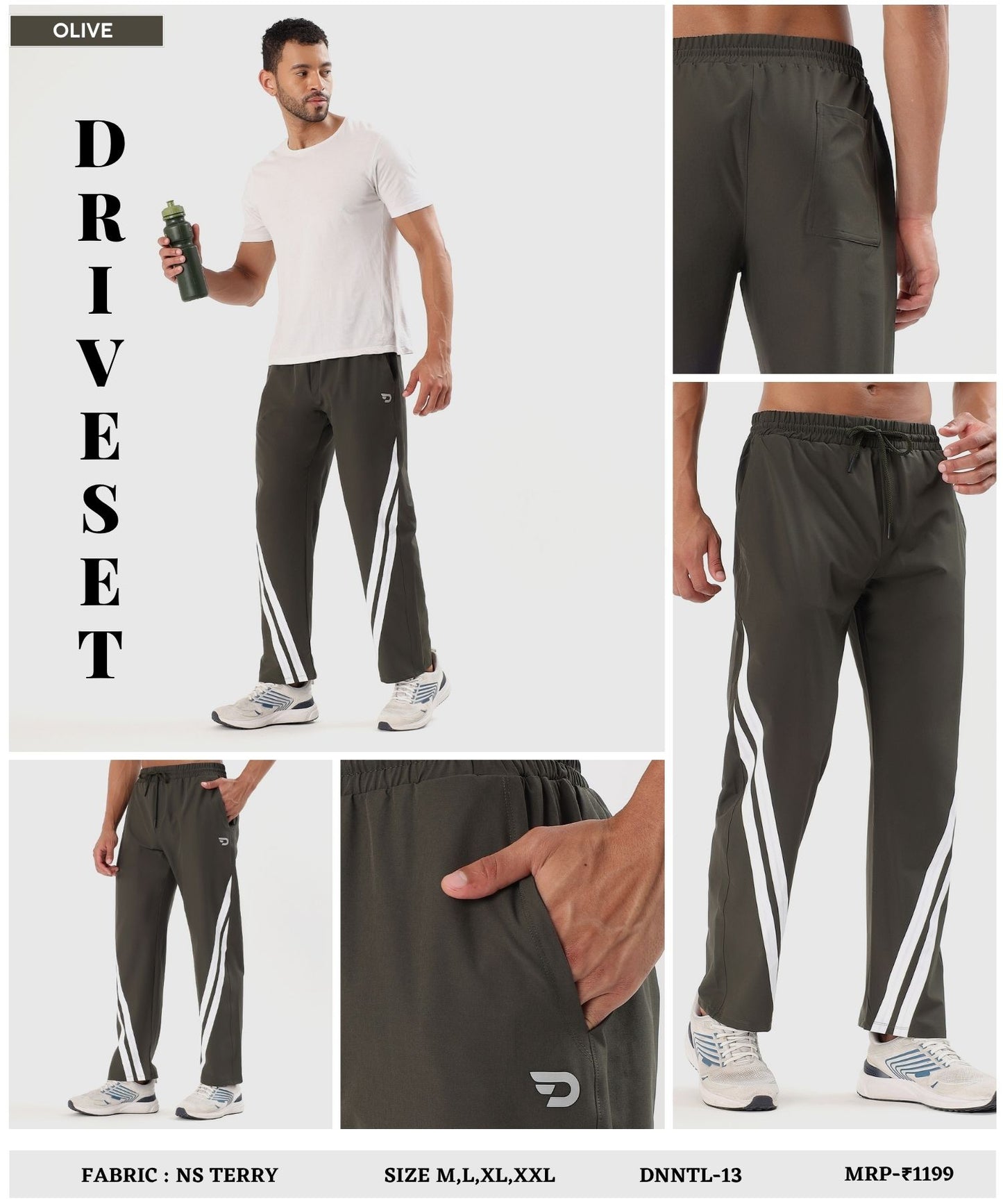 Men’s Imported NS Terry Lycra Straight Fit Trackpant – Soft, Stretchable & Durable (GSM 180–190)
