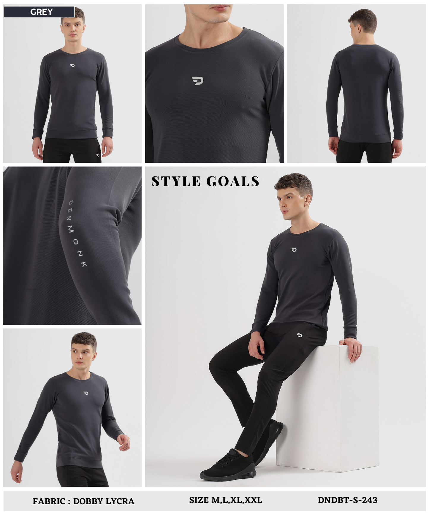 Dobby Lycra Sweatshirt
