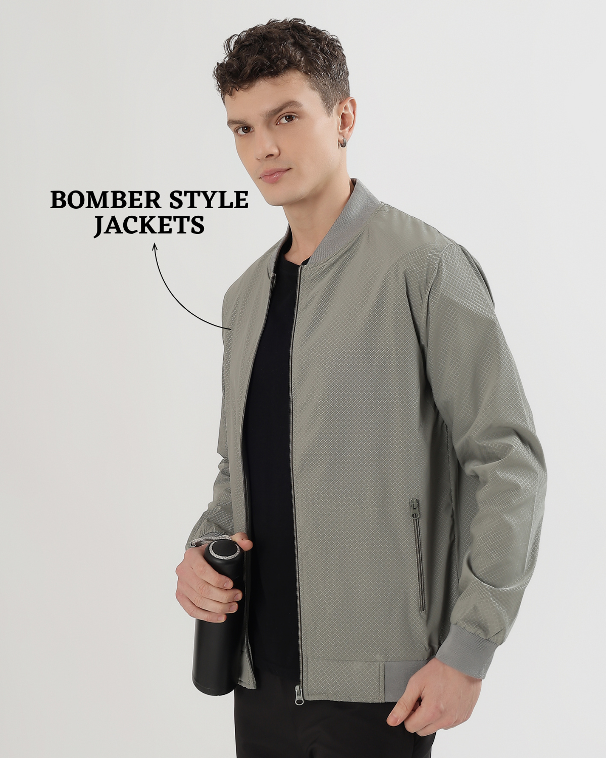 Premium Quality Skin PU Dot Texture Windcheater