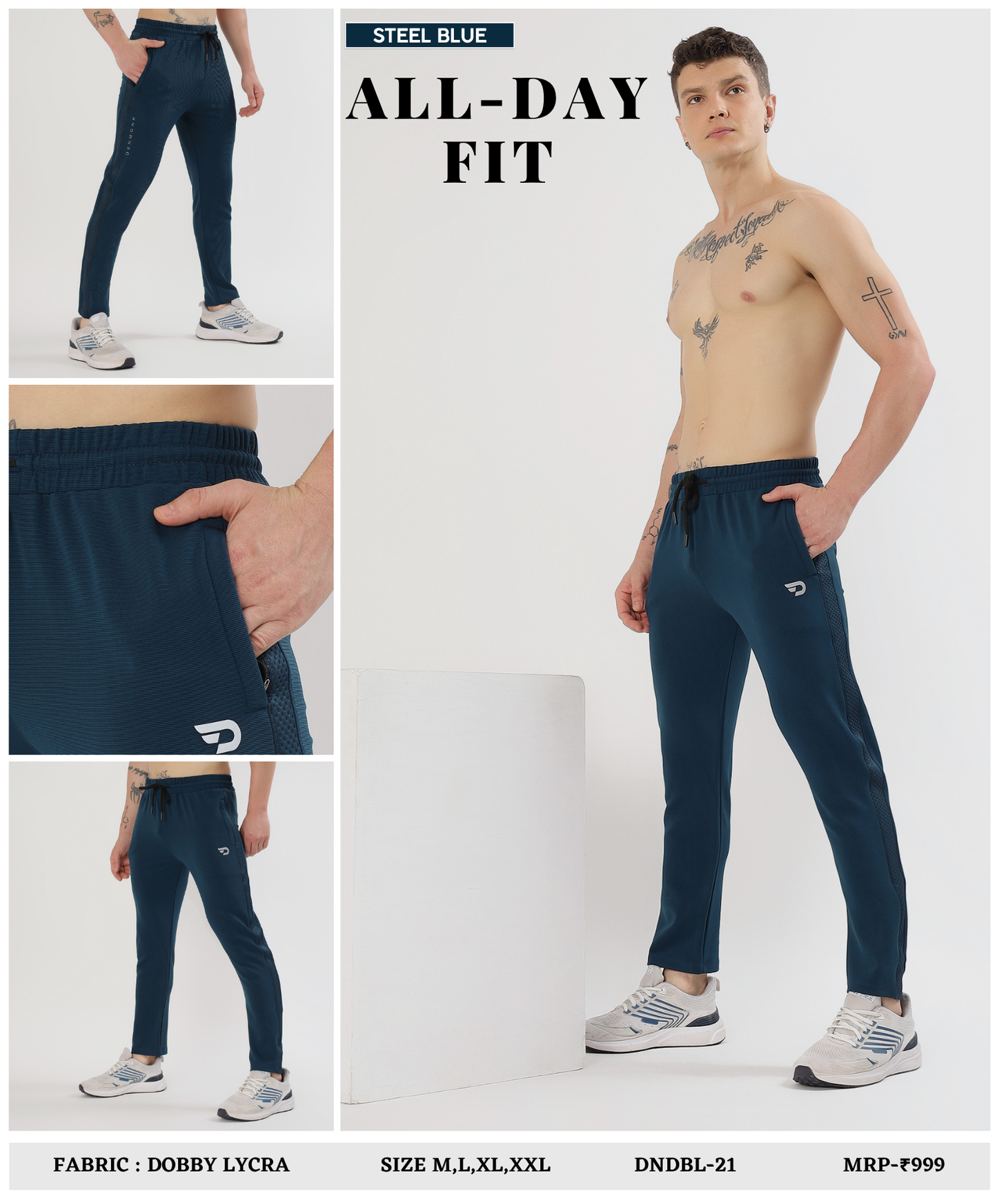 PowerStride Trackpant - Imported Dobby Lycra (GSM 280)