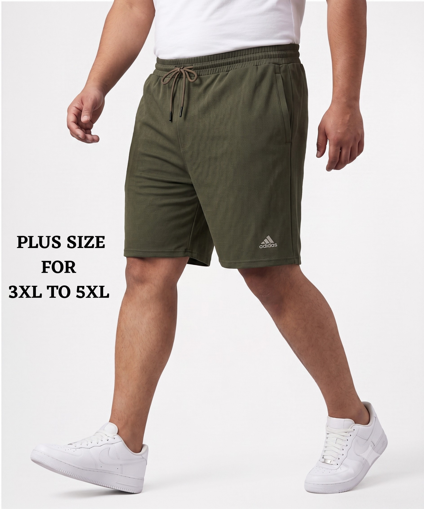 Imported Dobby Lycra Plus Size Shorts (GSM 250)