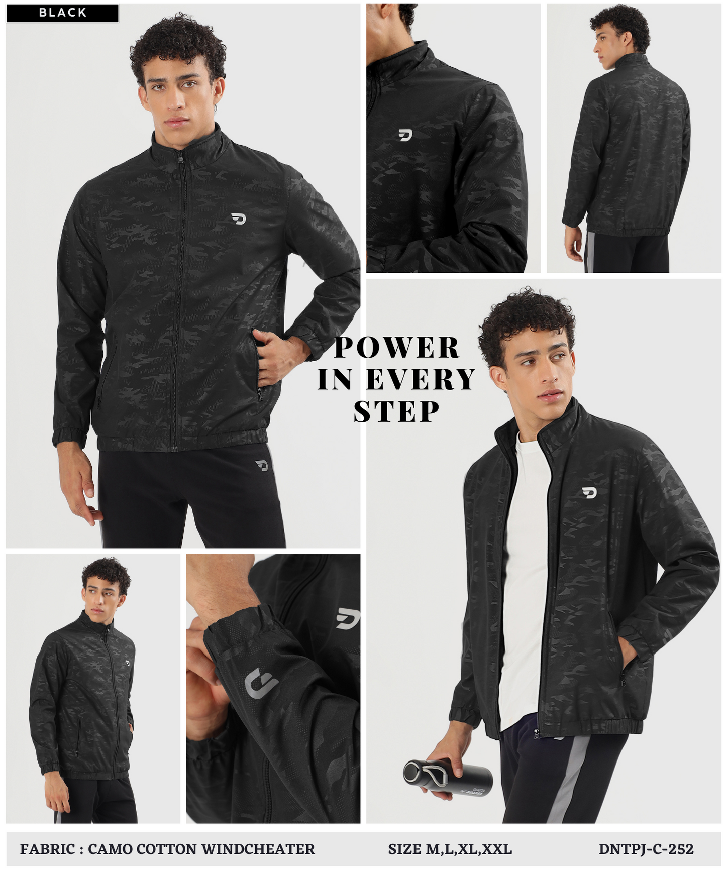 Premium Quality Camo Cotton Windcheater Jackets (GSM 350)
