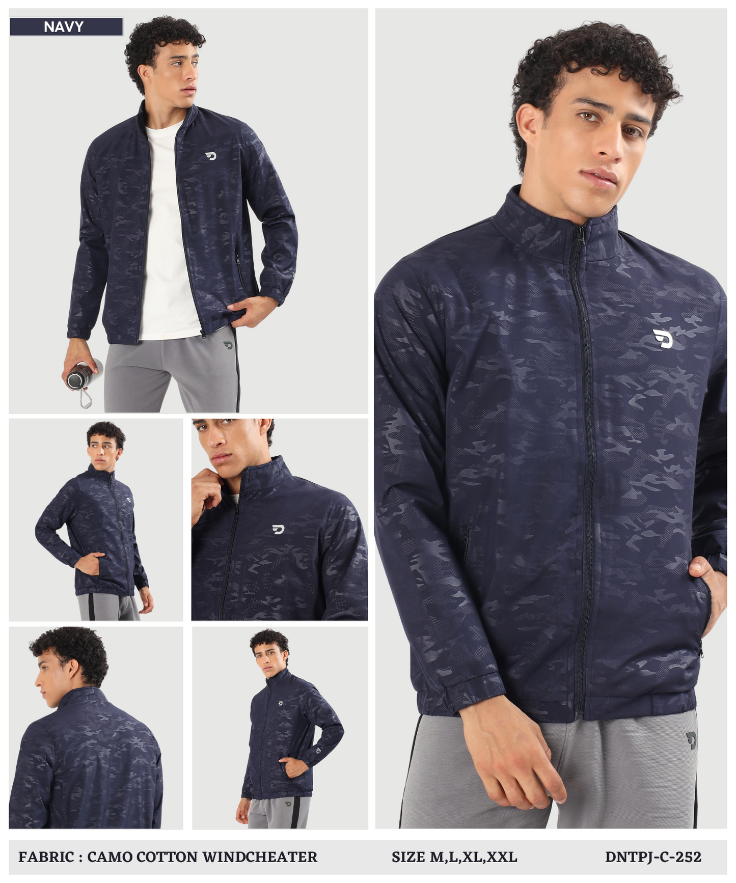Premium Quality Camo Cotton Windcheater Jackets (GSM 350)