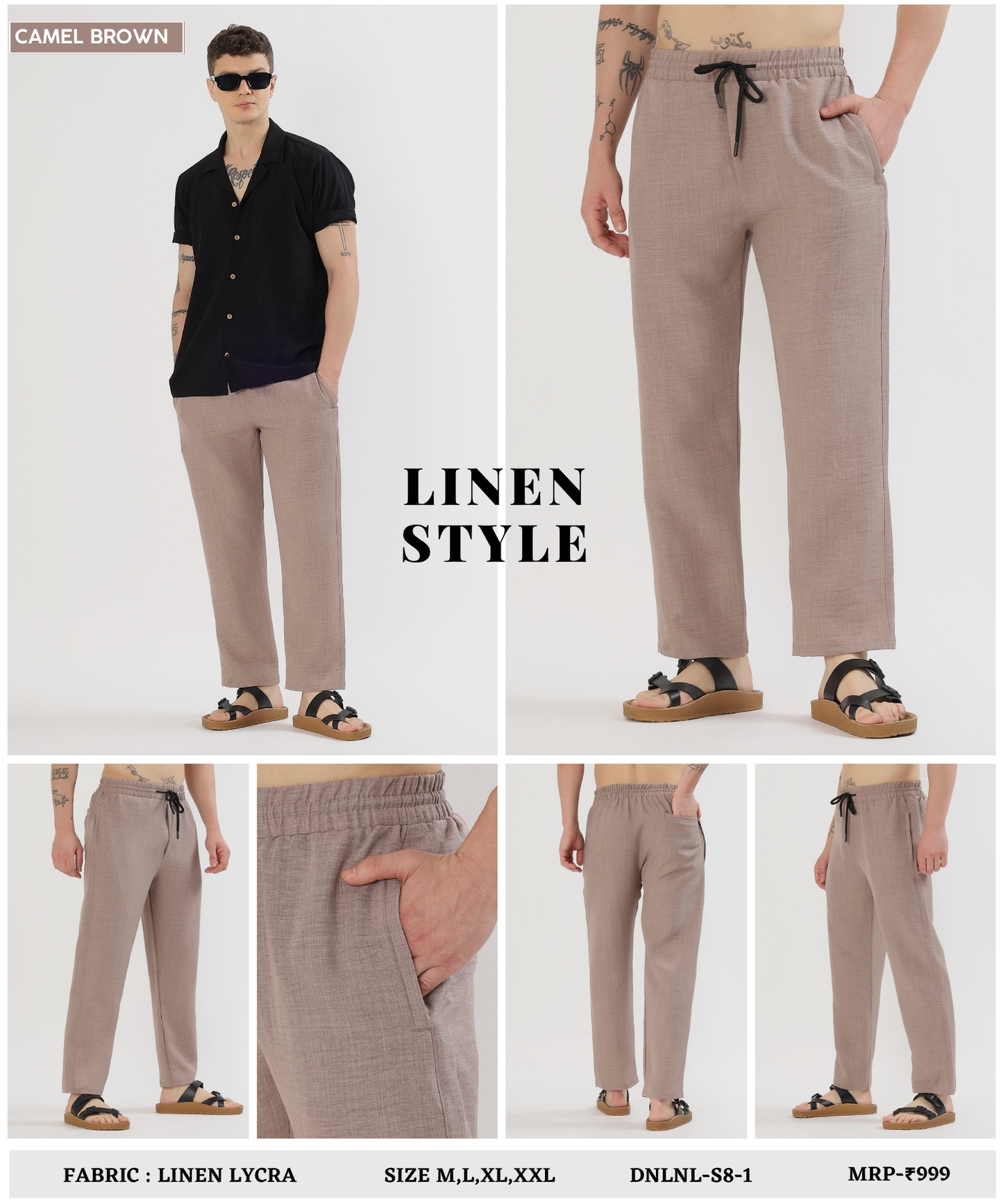 UrbanLoom Linen pant –Imported Linen Lycra (GSM 180)