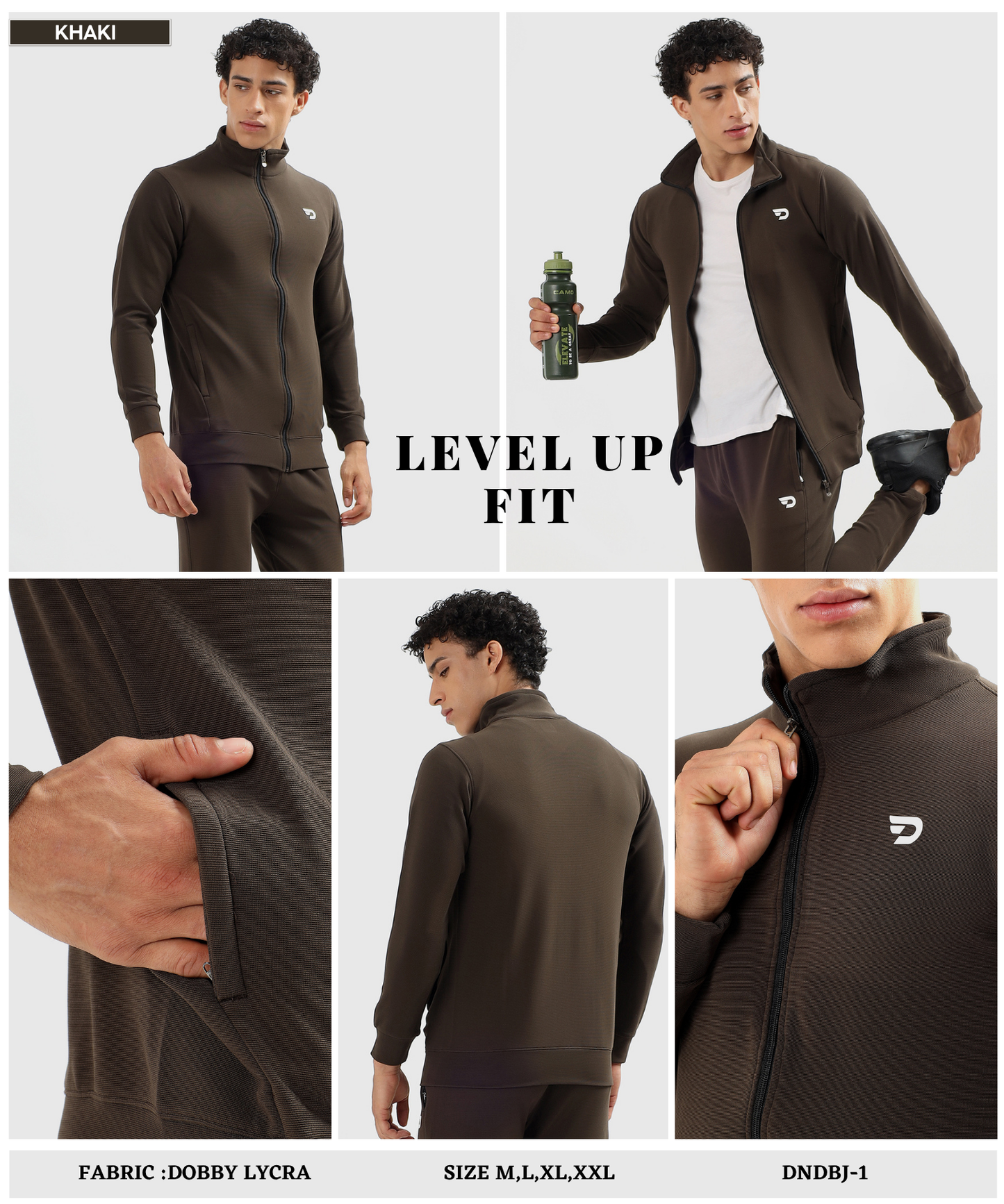 Performance Zip-Up Jacket - Imported Dobby Lycra (GSM 290)