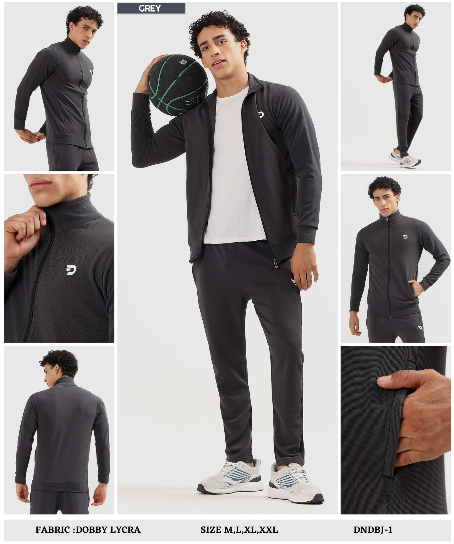 Performance Zip-Up Jacket - Imported Dobby Lycra (GSM 290)