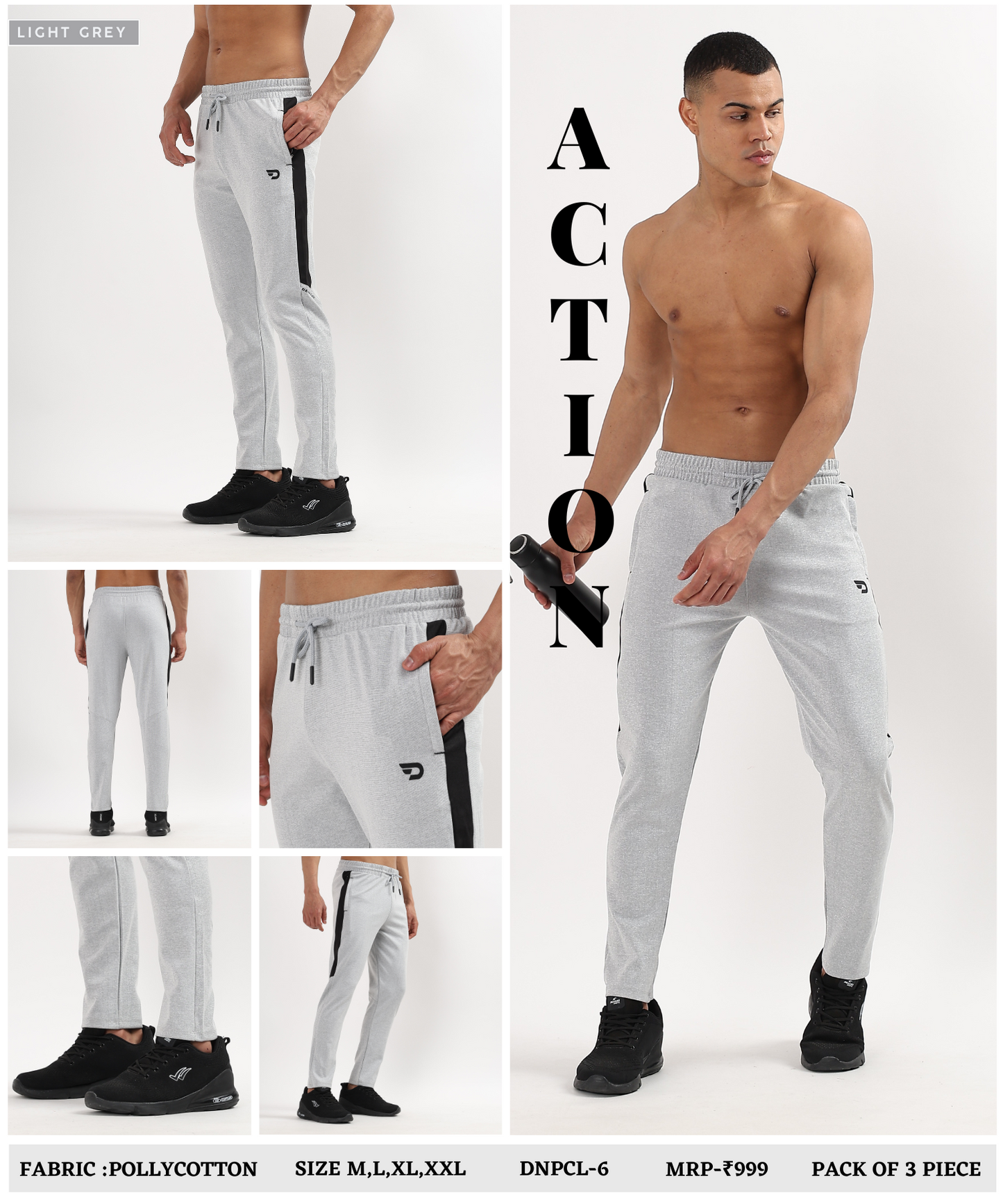 TrackFlex Trackpant – Imported Poly Cotton Lycra (280 GSM )