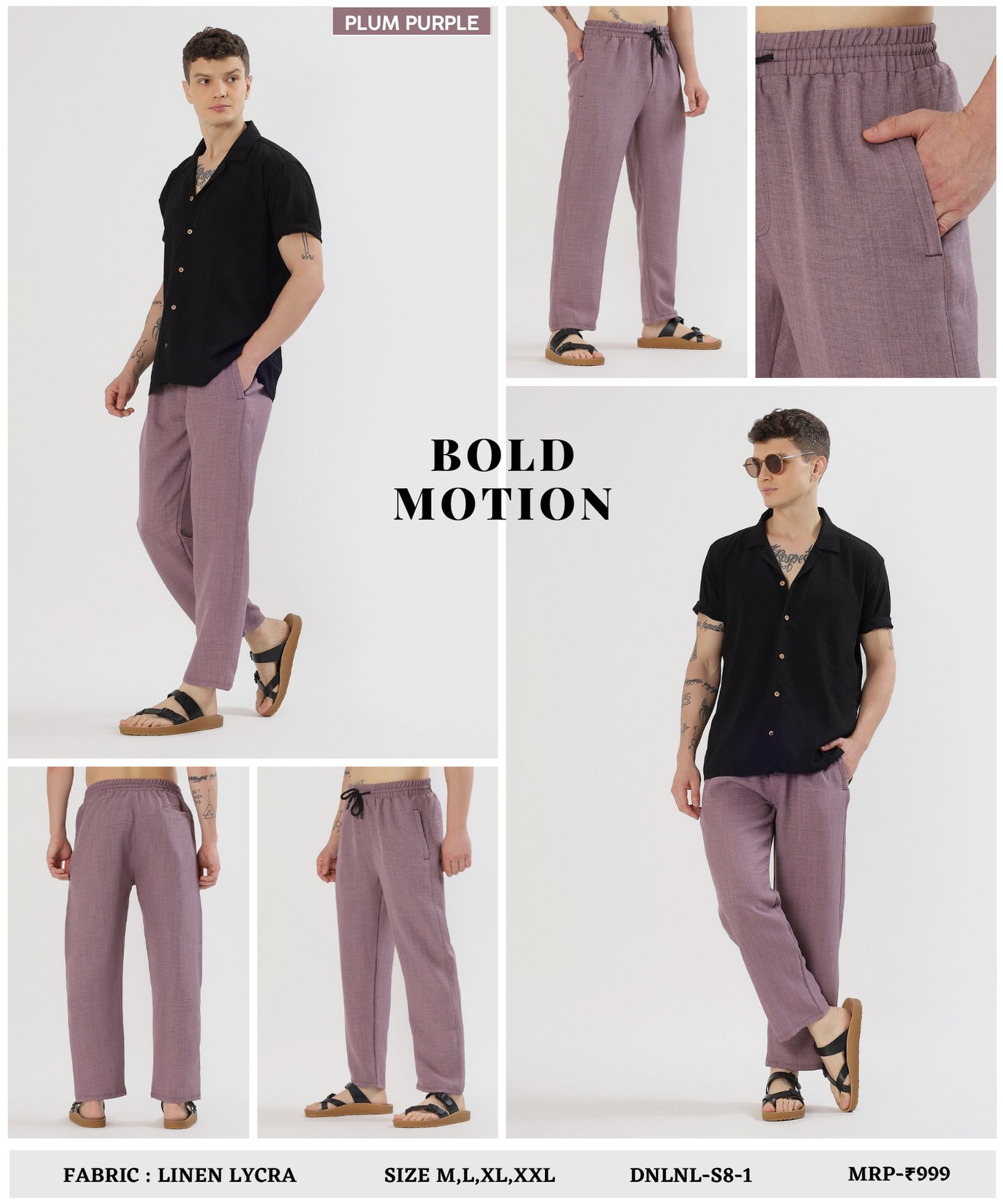 UrbanLoom Linen pant –Imported Linen Lycra (GSM 180)