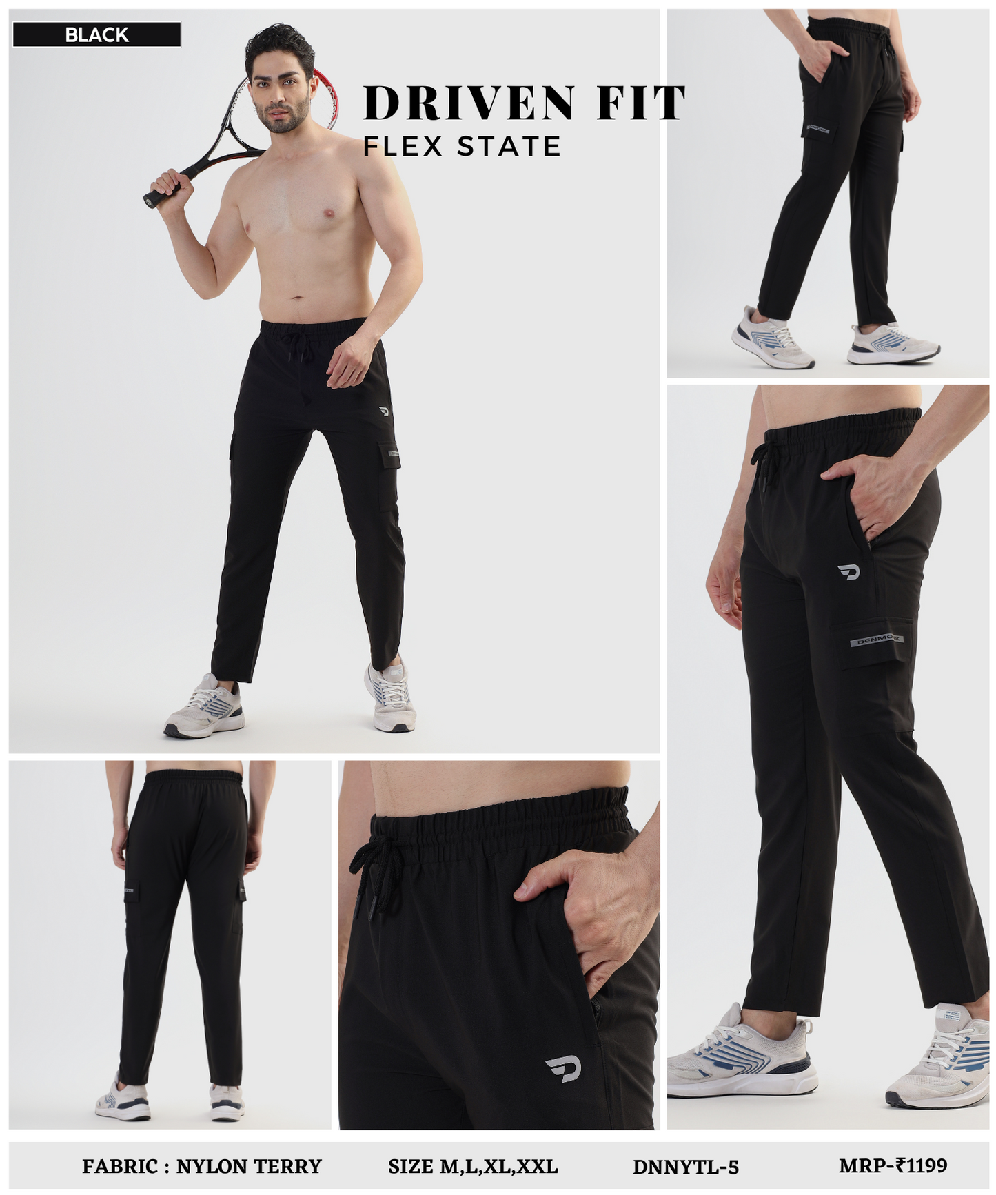 TerryCore Trackpant - Imported Nylon Terry Lycra Lower (GSM 180)