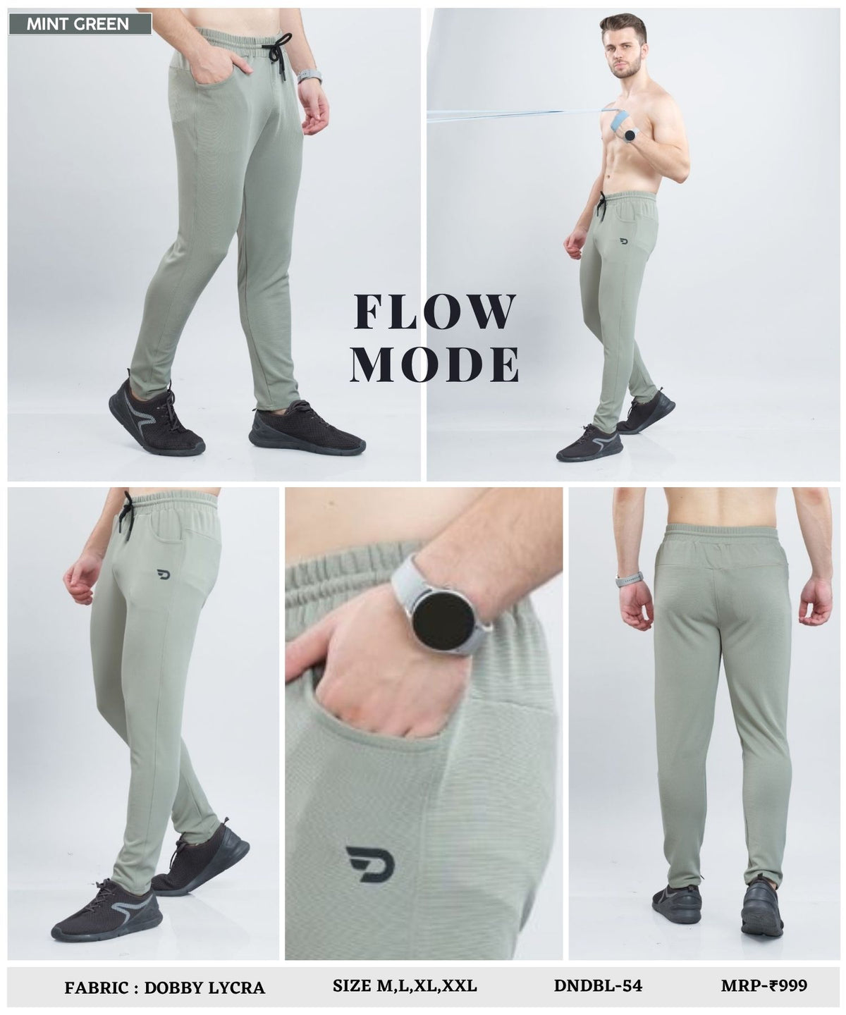 PowerFit – Imported Dobby Lycra (280 GSM)| D-Pocket | DOD