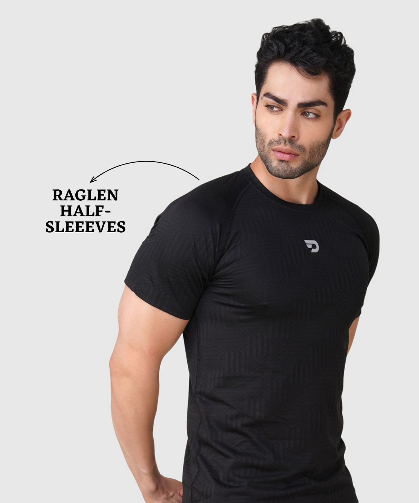Men’s Jacquard Lycra Half- Sleeve T-shirt - Imported Jacquard Lycra (GSM 180-190)