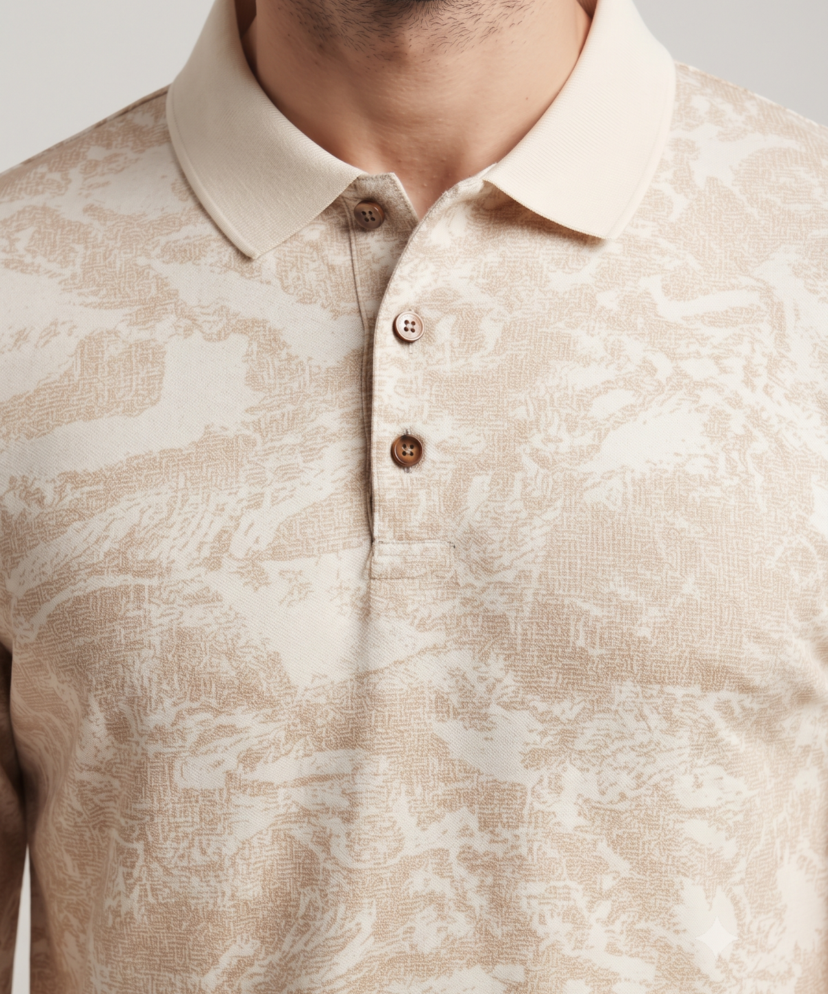 Denmonk Men’s Premium Korean Check Printed Full Sleeve Polo T-Shirt | 180 GSM | Regular Fit