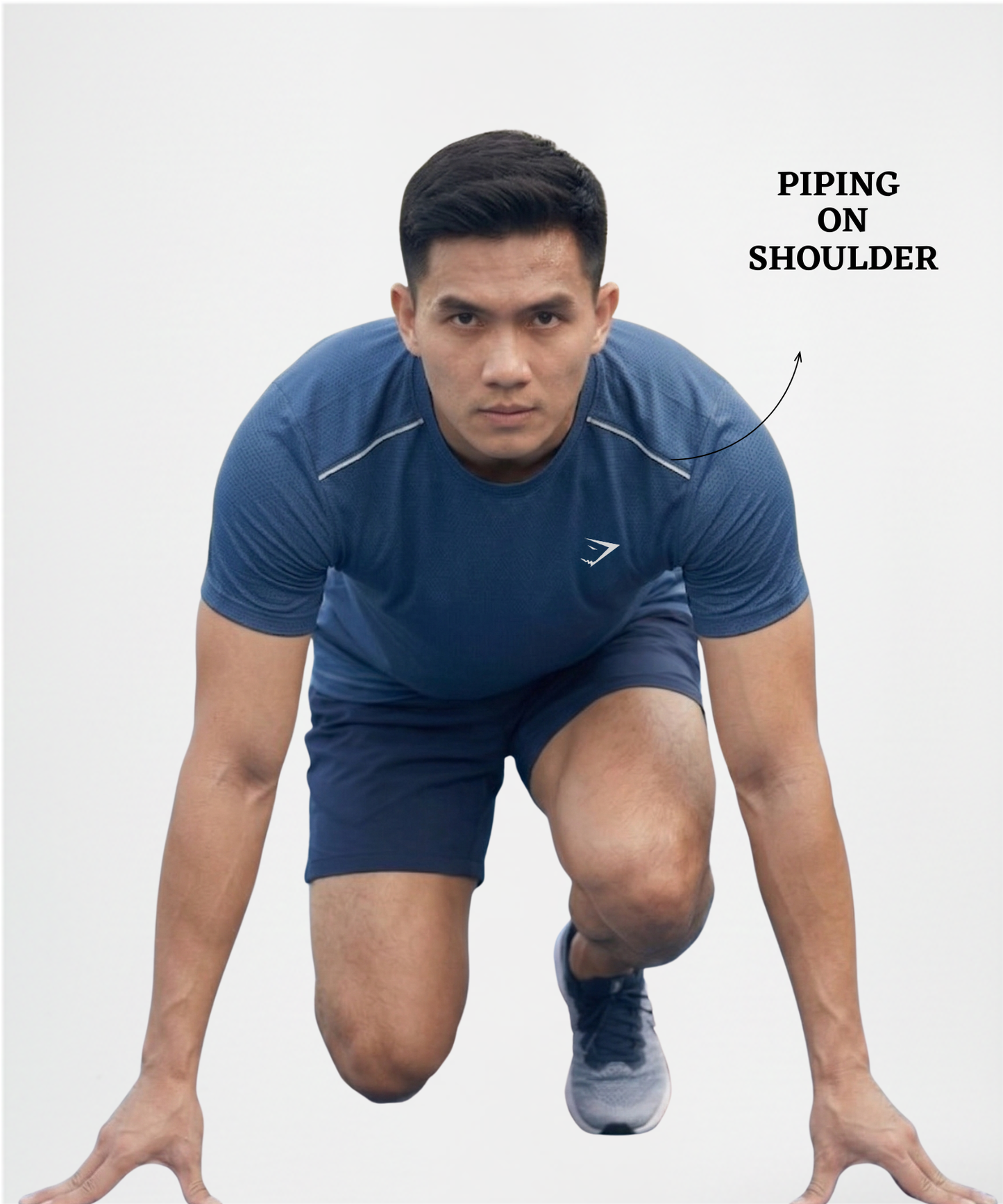 Imported Reebok Knit Lycra T-shirt- GSM 180 | Piping On Shoulder