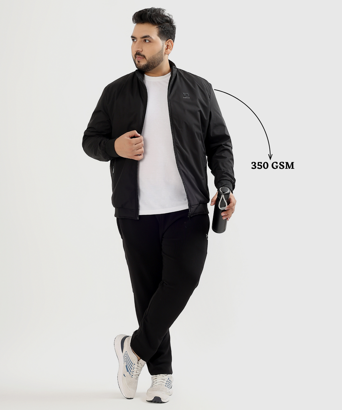 Imported Premium Quality Feather Touch Plus Size Waterproof Fabric Jacket (GSM 350)