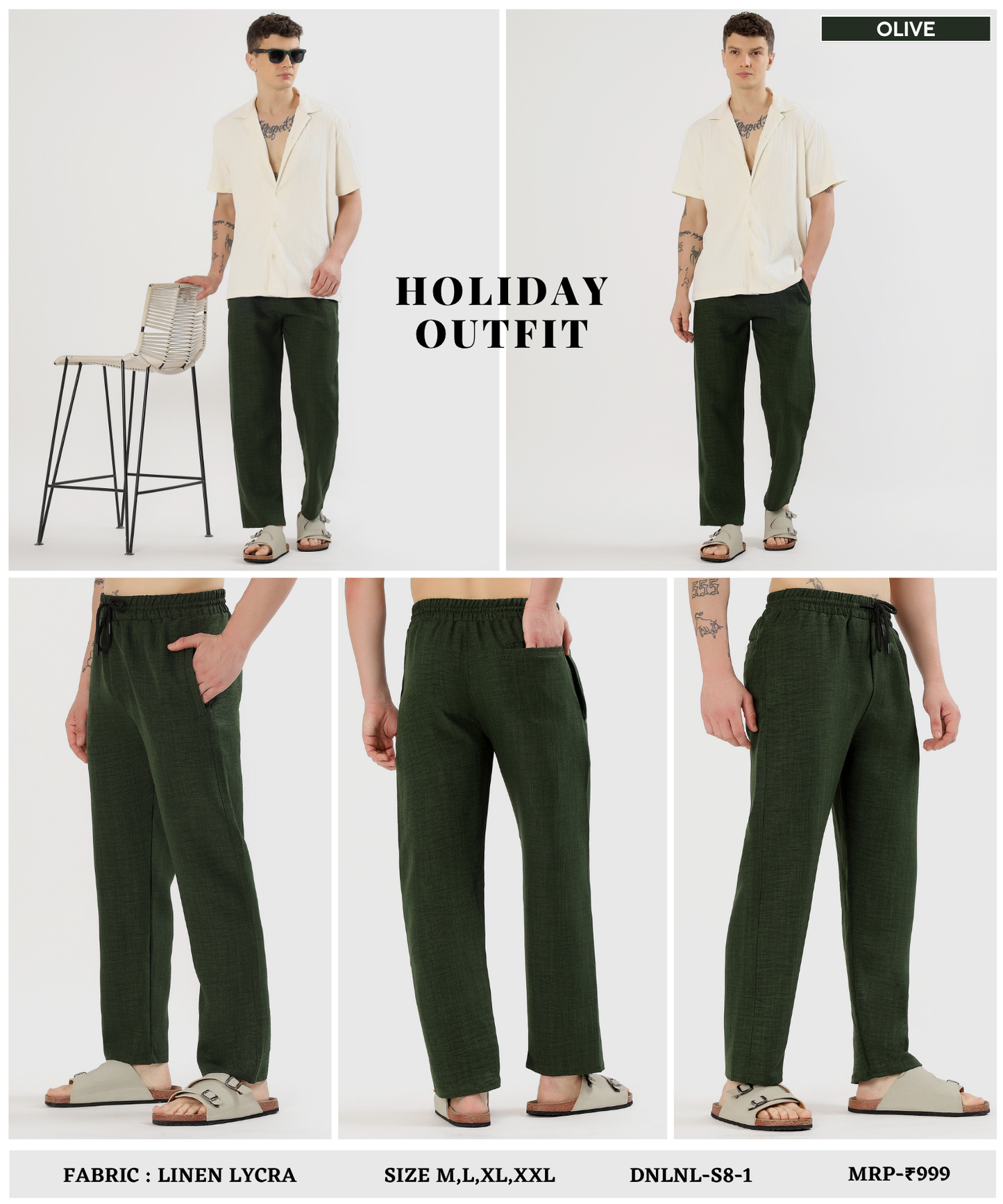UrbanLoom Linen pant –Imported Linen Lycra (GSM 180)