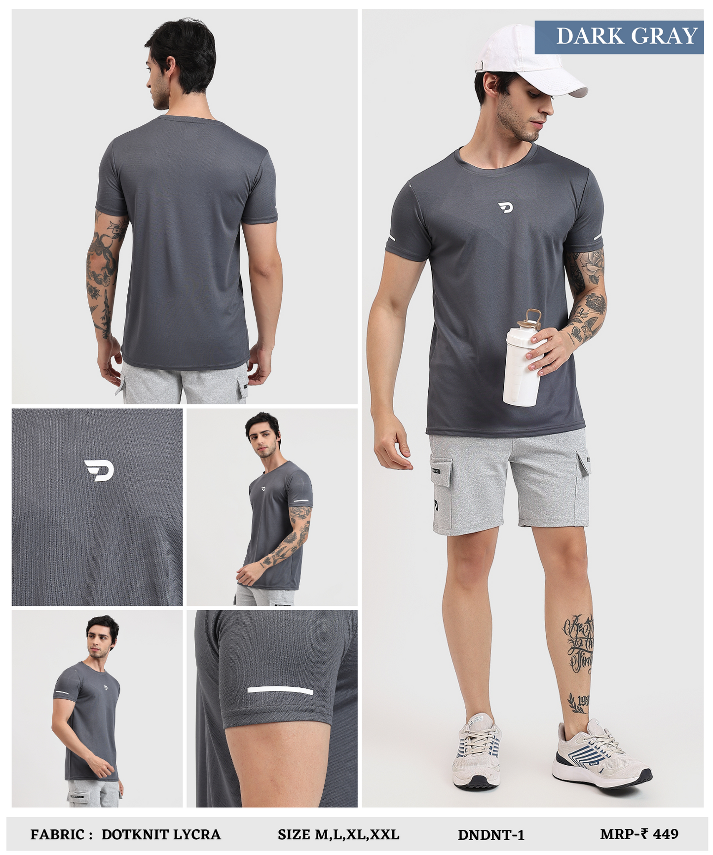 Dotknit Flex T-Shirts - Imported Dotnit Lycra (GSM 180)