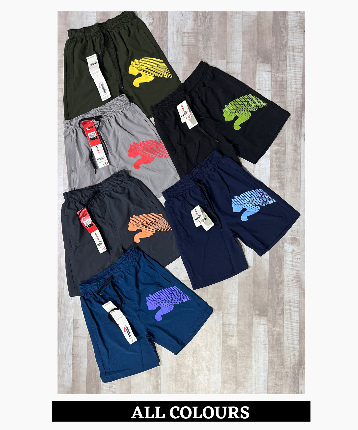 Imported Ns Parachute Lycra Shorts (15% Lycra GSM 130)