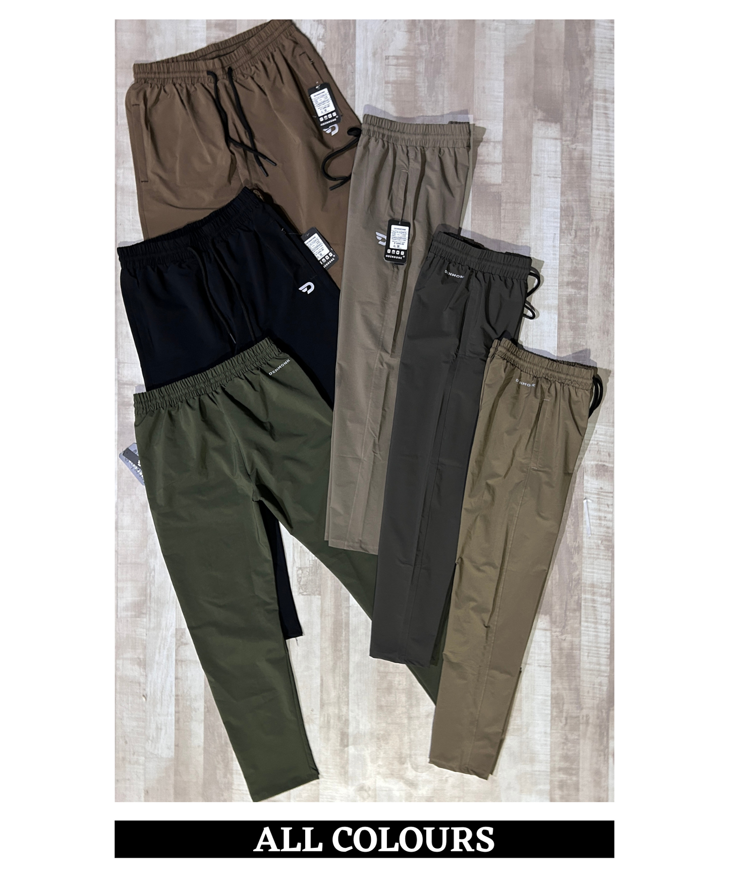 NylonFlex Zip Trackpants - Imported Nylon Crush Lycra (180 GSM)