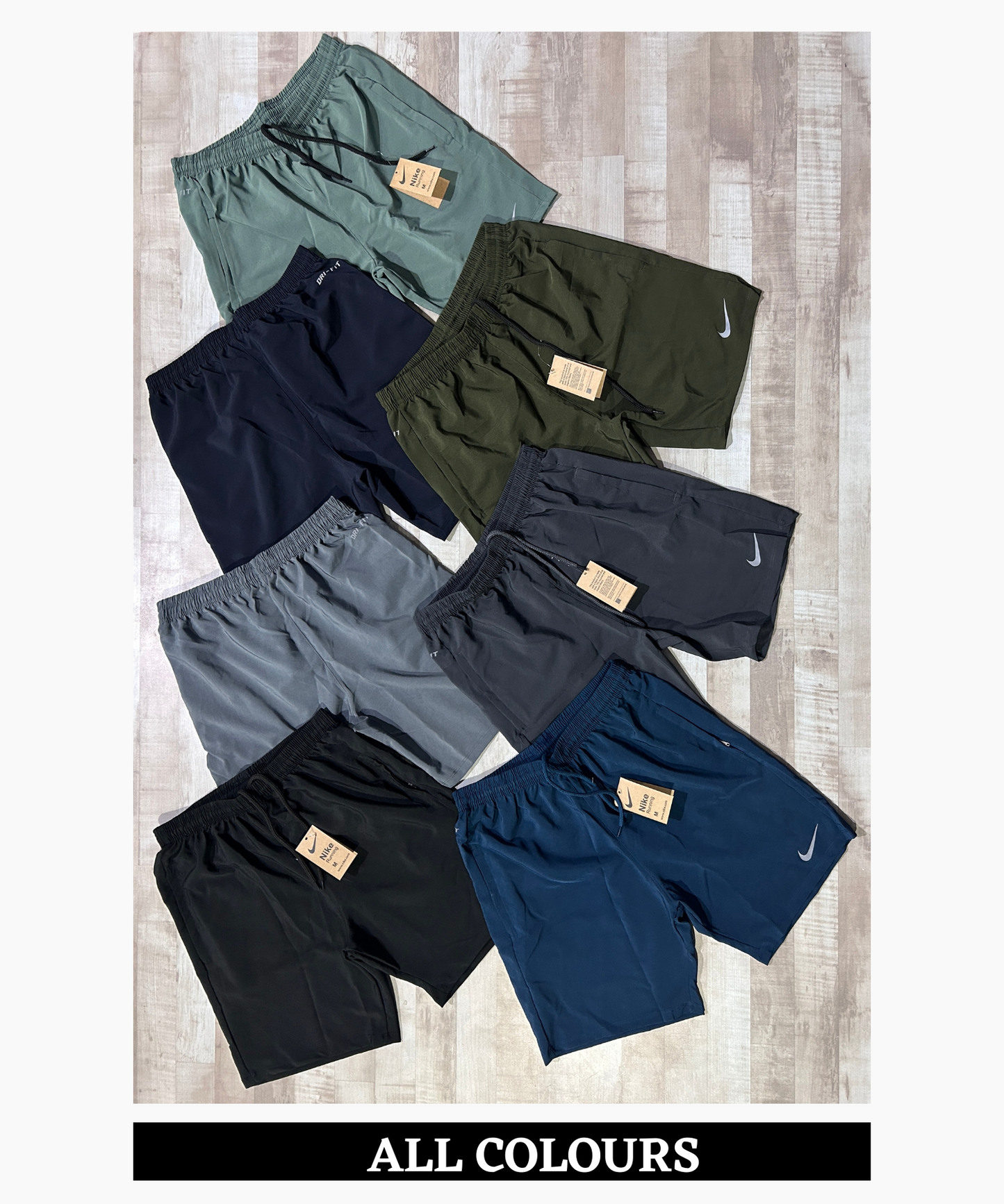 Imported Ns Parachute Lycra Shorts (15% Lycra GSM 130)