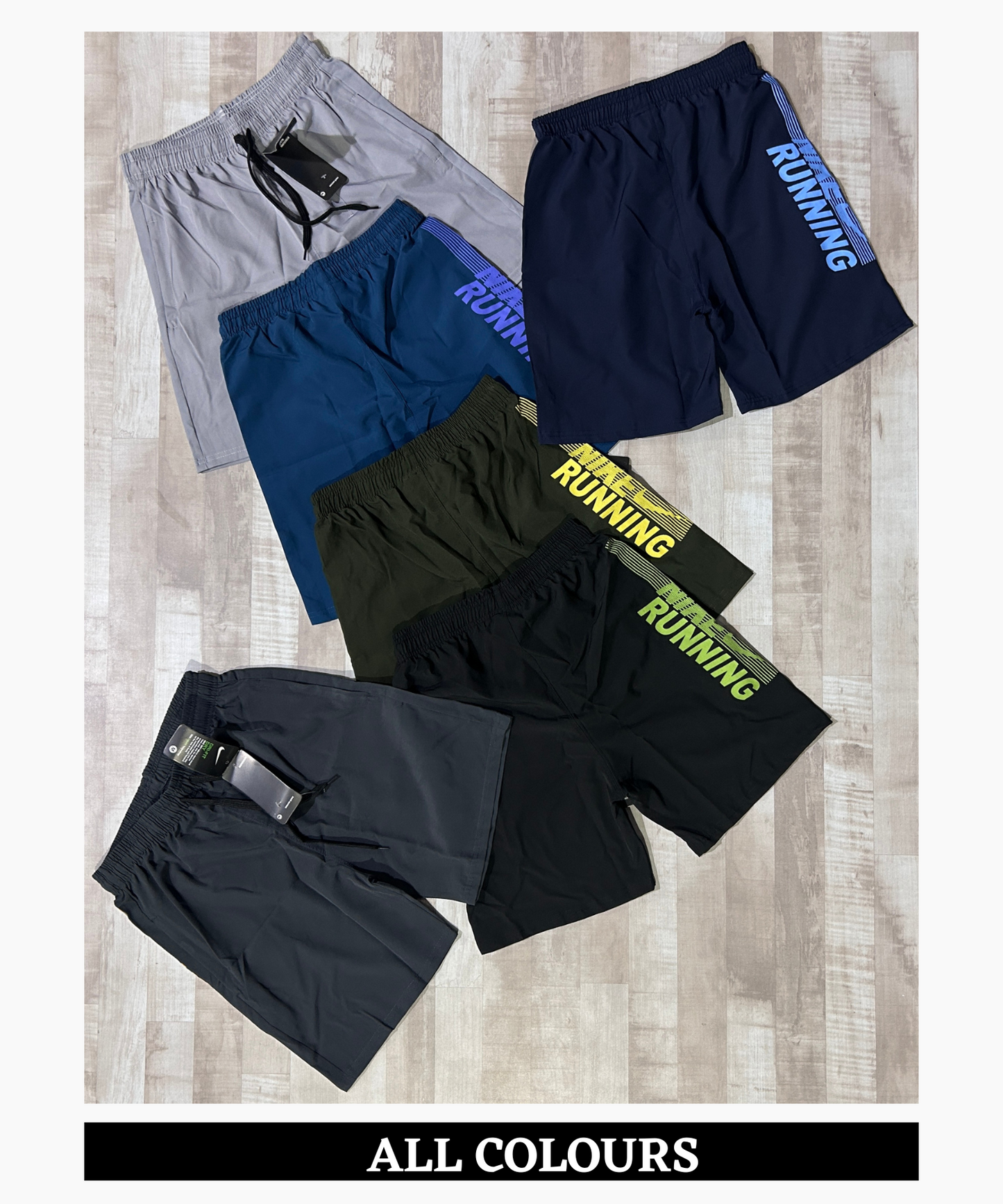 Imported Ns Parachute Lycra Shorts (15% Lycra GSM 130)