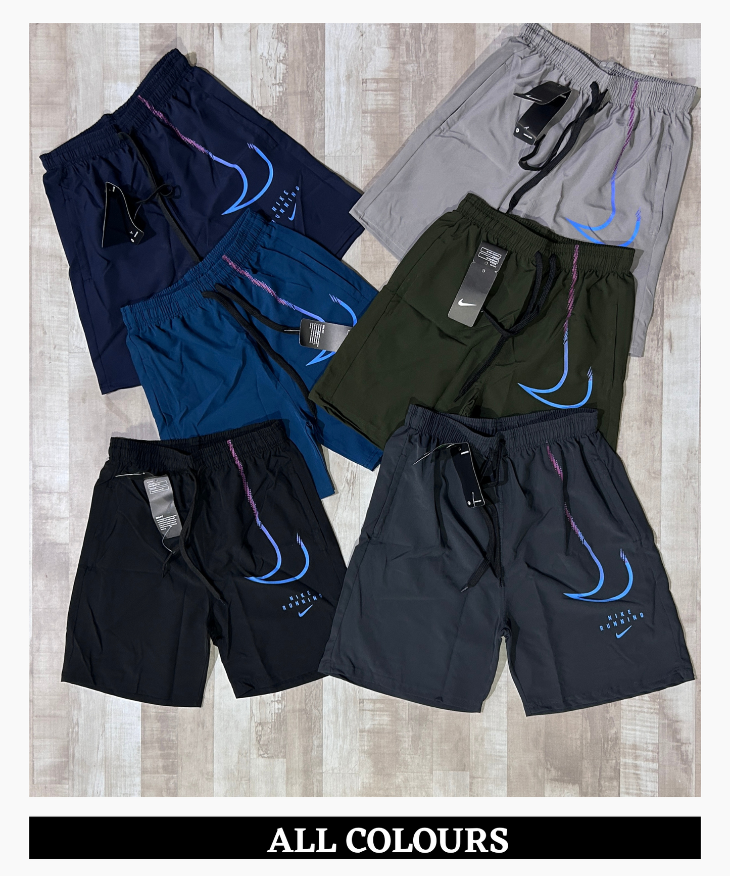 Imported Ns Parachute Lycra Shorts (15% Lycra GSM 130)
