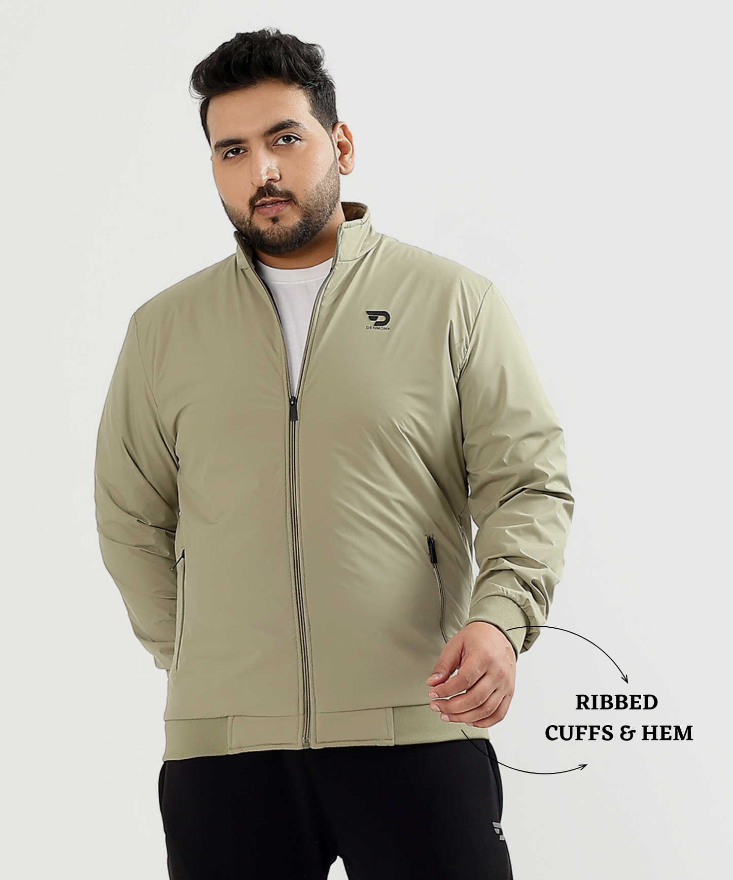 Imported Premium Quality Feather Touch Plus Size Waterproof Fabric Jacket (GSM 350)