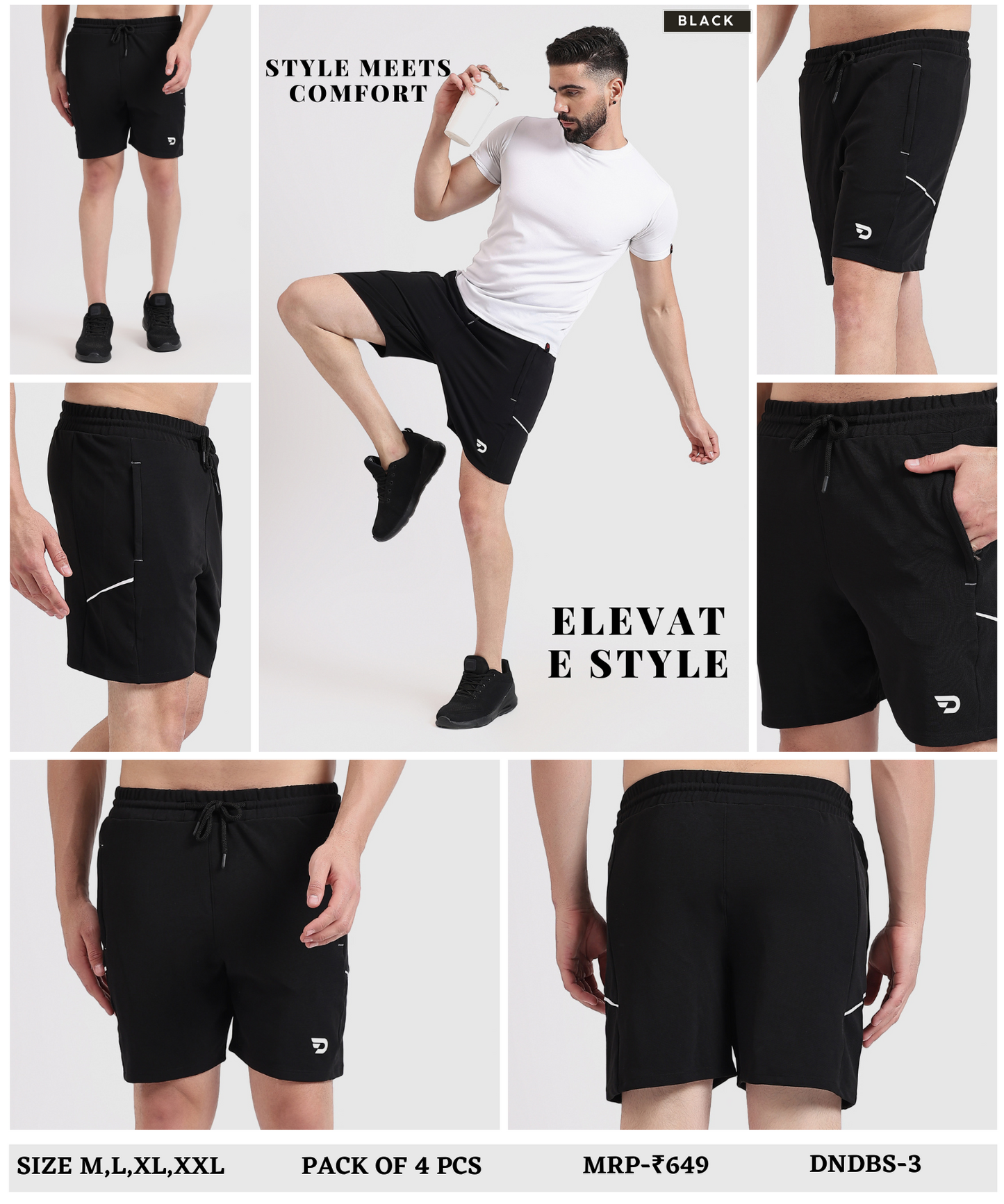 Dobby Lycra Shorts - B2BZONE