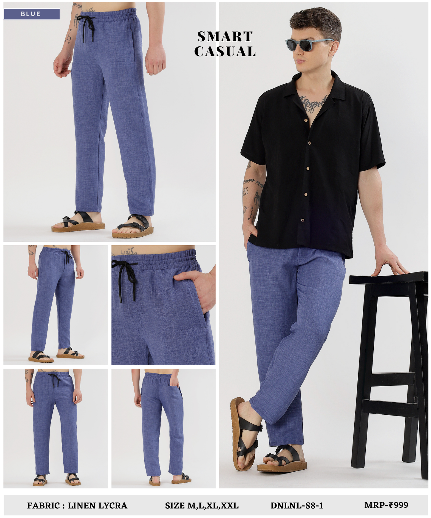 UrbanLoom Linen pant –Imported Linen Lycra (GSM 180)