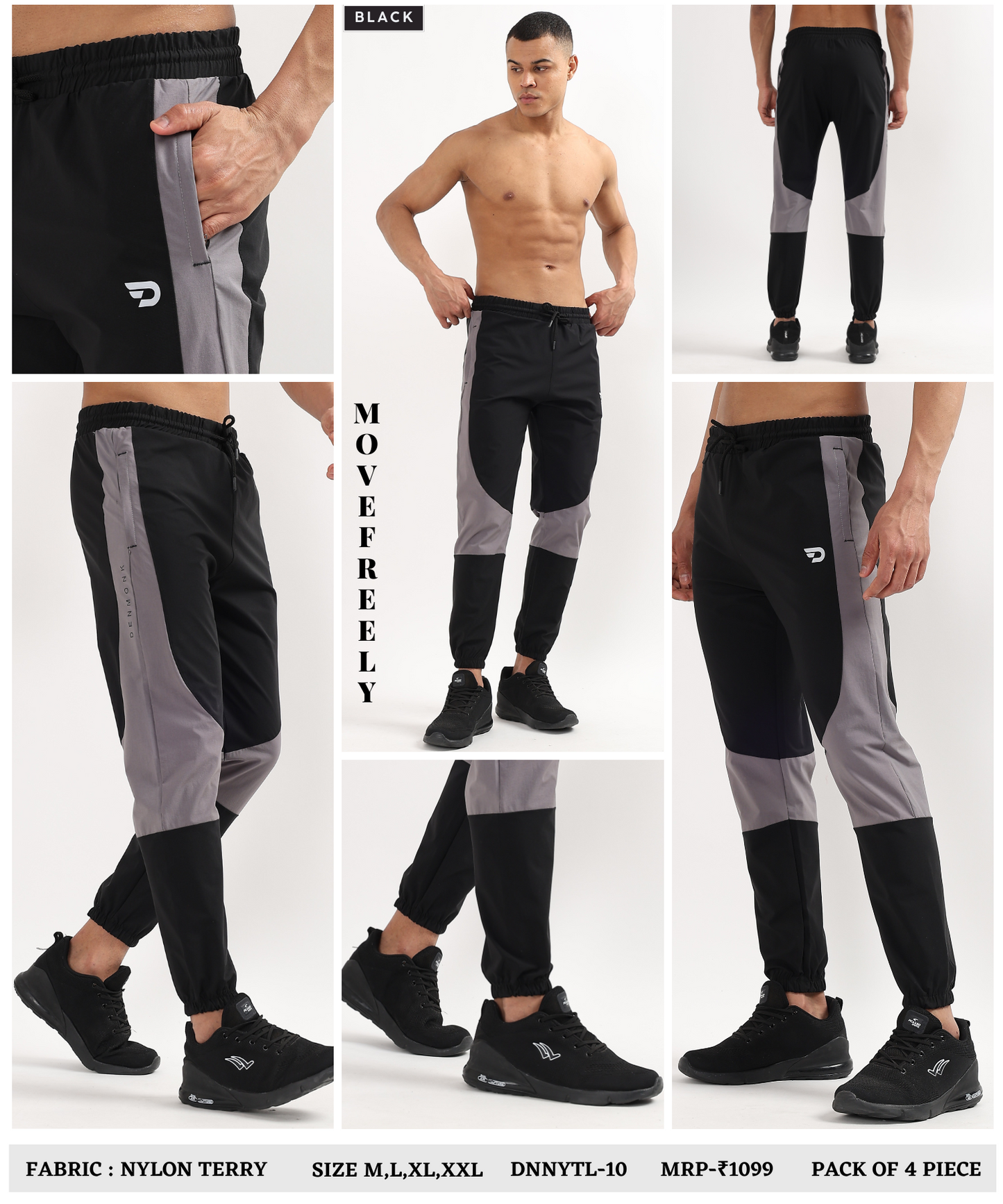 Hybrid Trackpant - Imported Nylon Terry Lycra Lower (GSM 220)