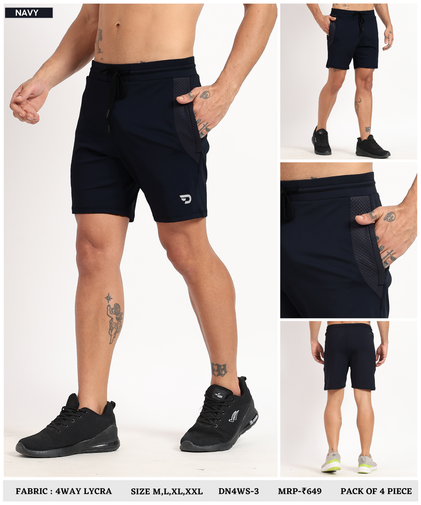 4way Taiwan Lycra Shorts