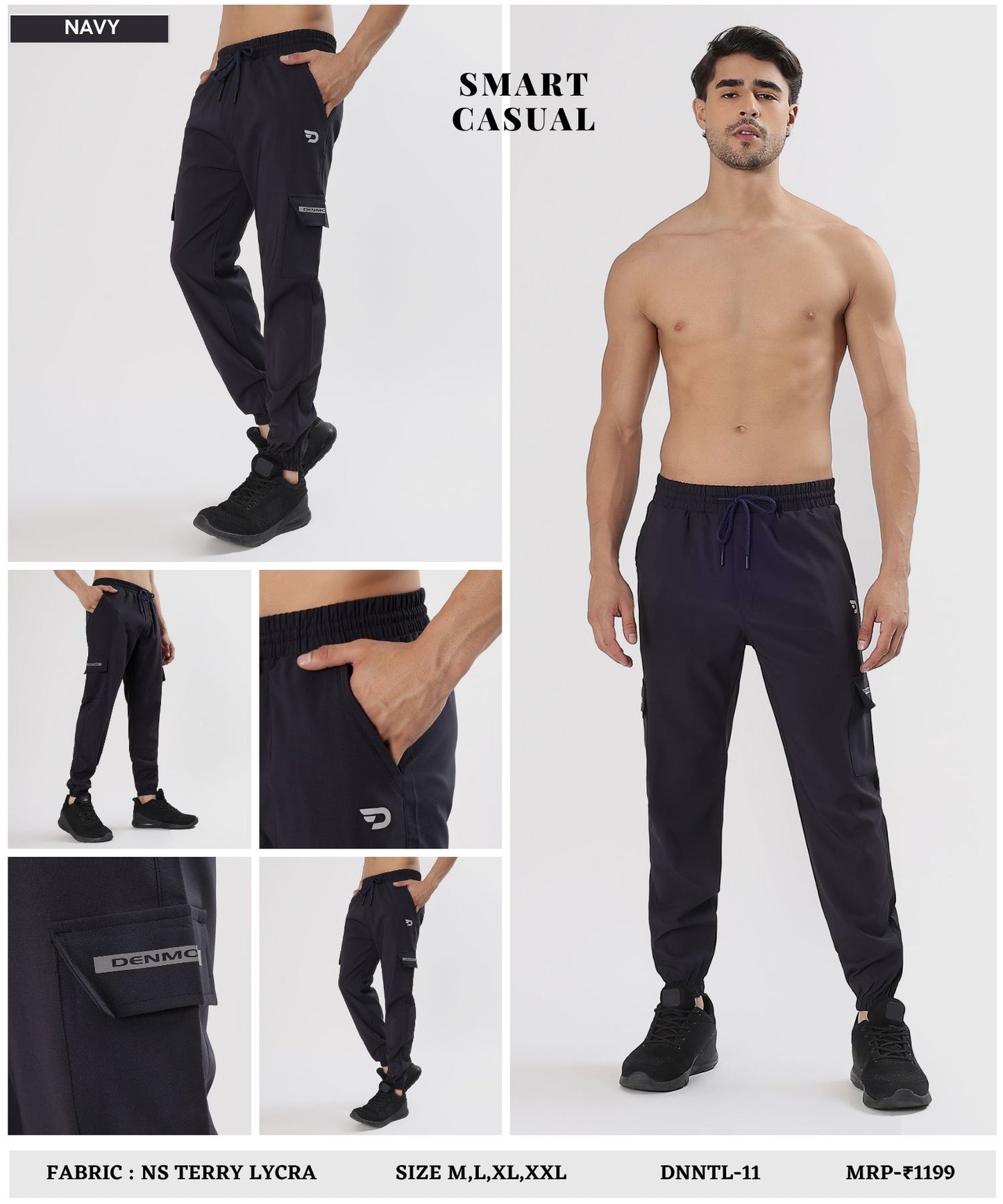 Utility Cargo Joggers - Imported Ns Terry Lycra Lower (GSM 180-190)