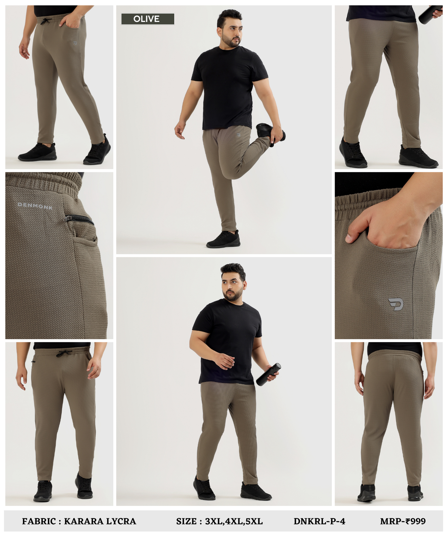 KararaFlex TrackPant - Imported Karara Lycra Plus Size Lower (GSM 260)