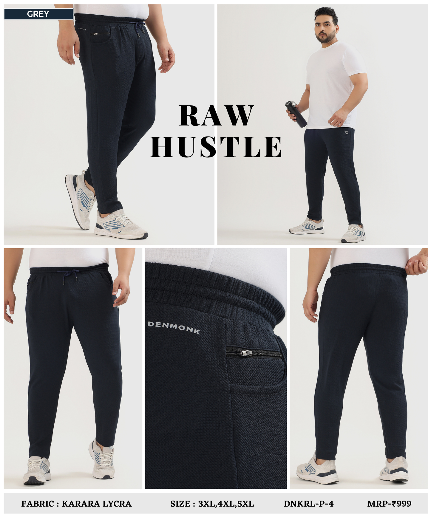 KararaFlex TrackPant - Imported Karara Lycra Plus Size Lower (GSM 260)