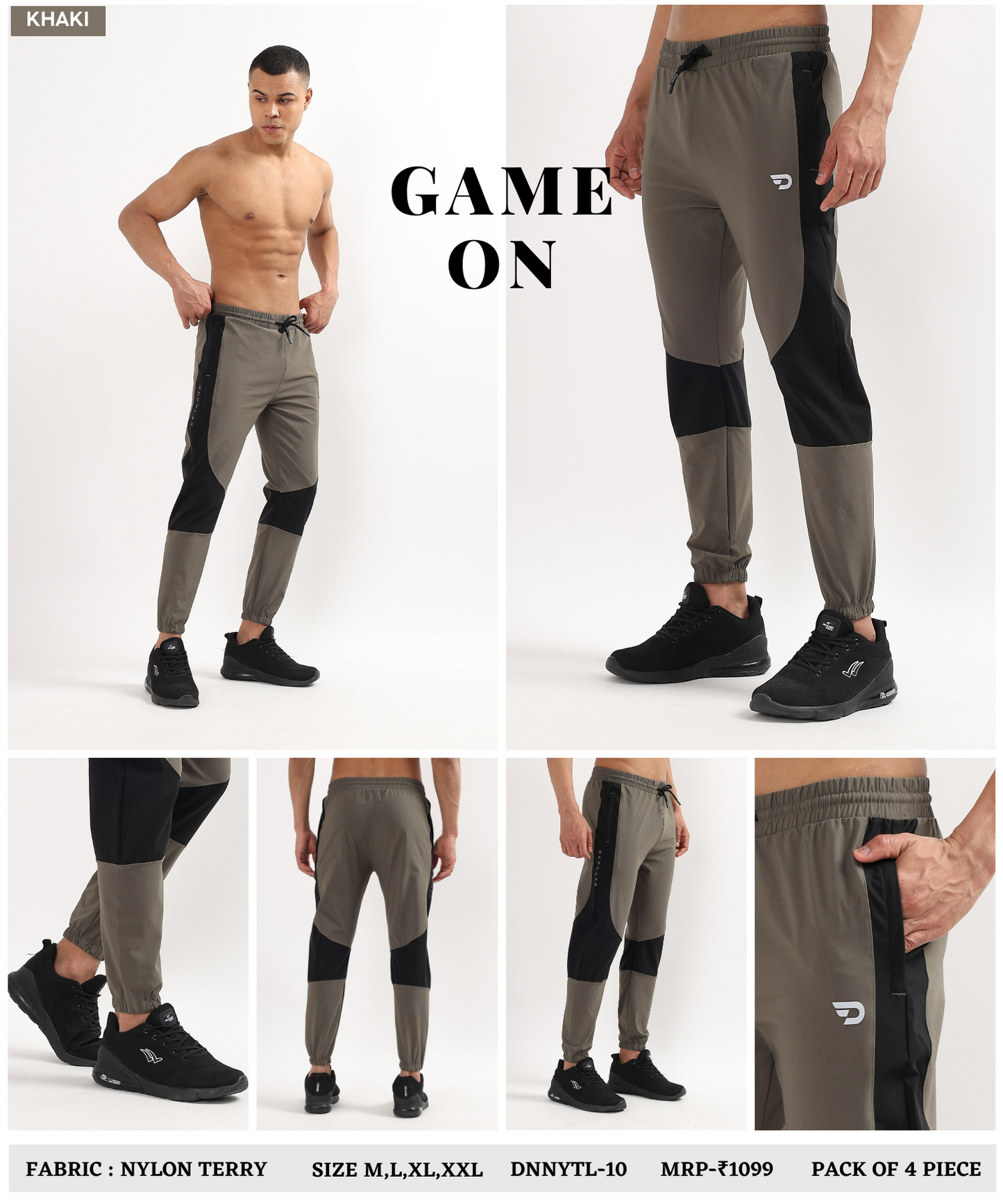 Hybrid Trackpant - Imported Nylon Terry Lycra Lower (GSM 220)