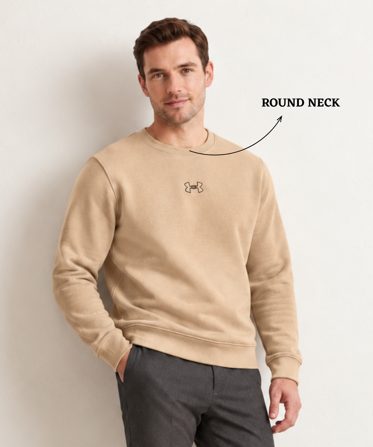 Premium Quality 3 Thread Cotton Fleece Round Neck Sweatshirt (GSM 350) | DOD