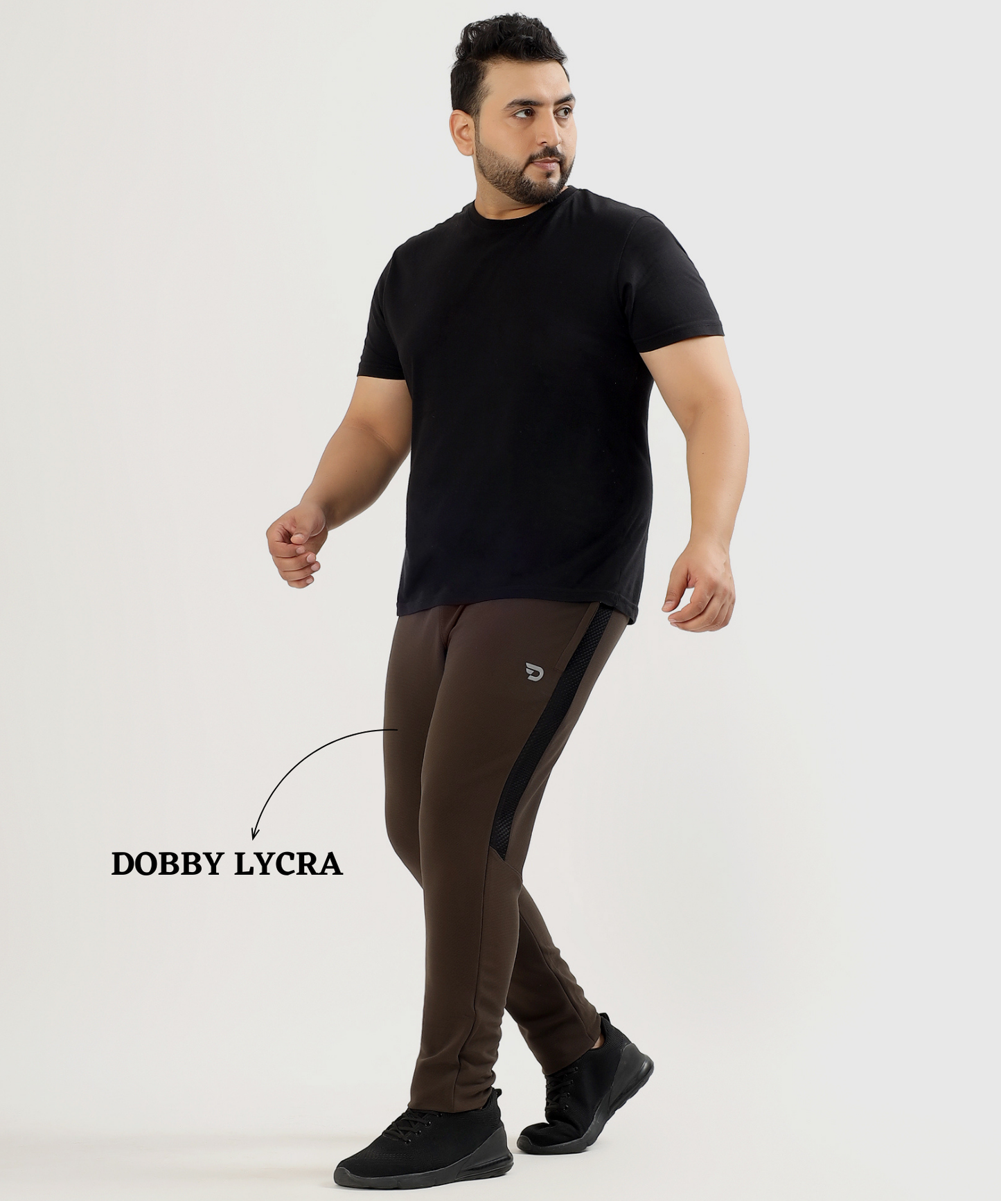 DuraFit Trackpant - Imported Dobby Lycra Plus Size Lower (GSM 280)